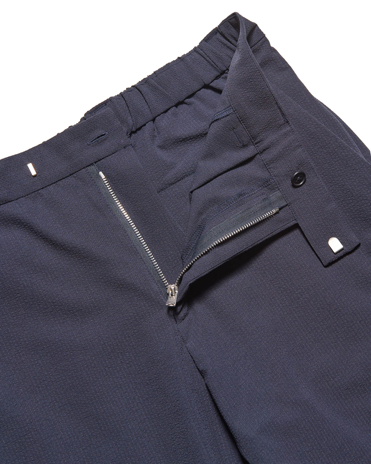 SOPH. | 4WAY STRETCH SHIRRING SLIM-FIT SLACKS(2 (M) NAVY):