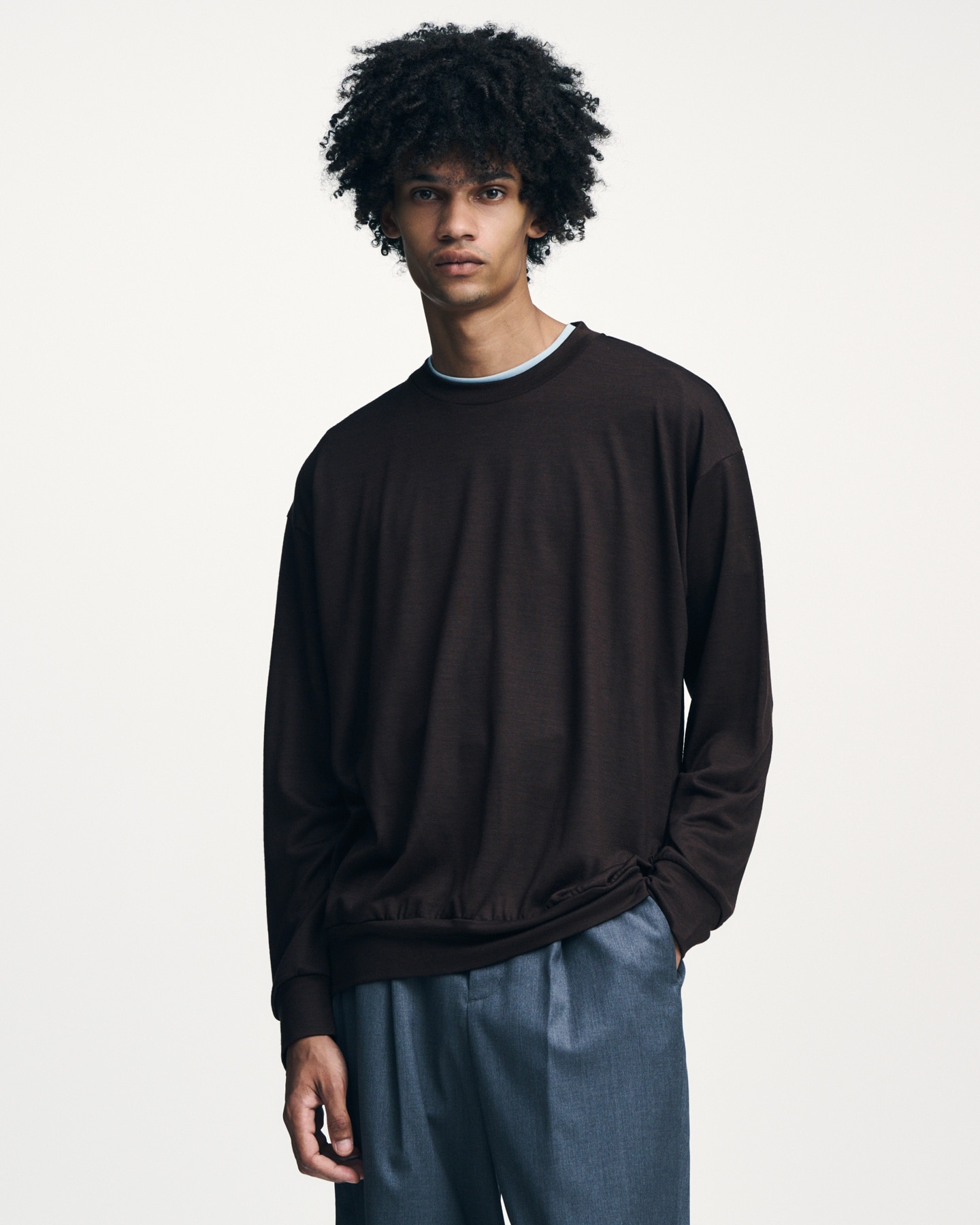 SOPH. | WASHABLE WOOL L/S TOP(2 (M) GREEN):