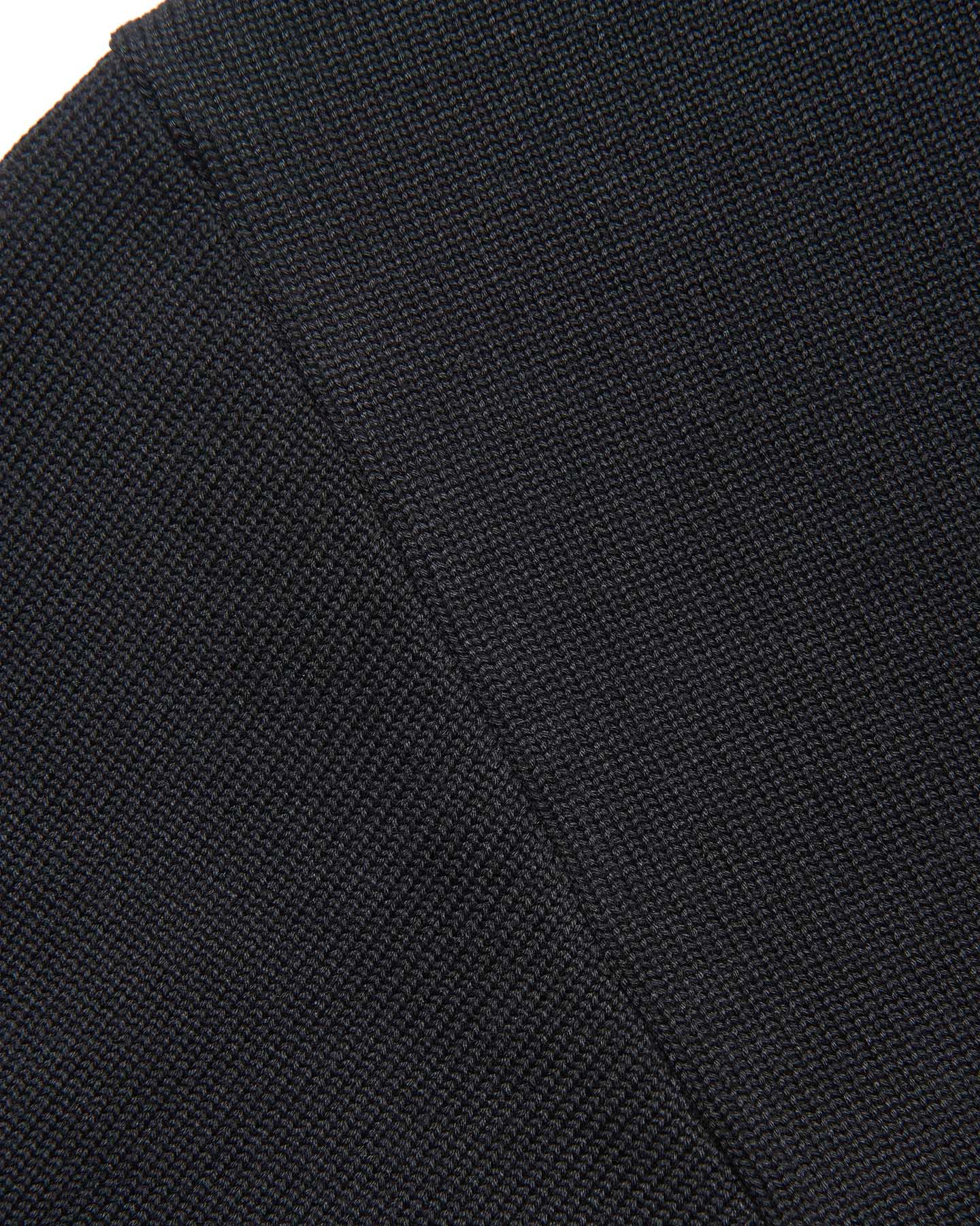 SOPH. | COTTON SILK EMBROIDERY KNIT(2 (M) BLACK):