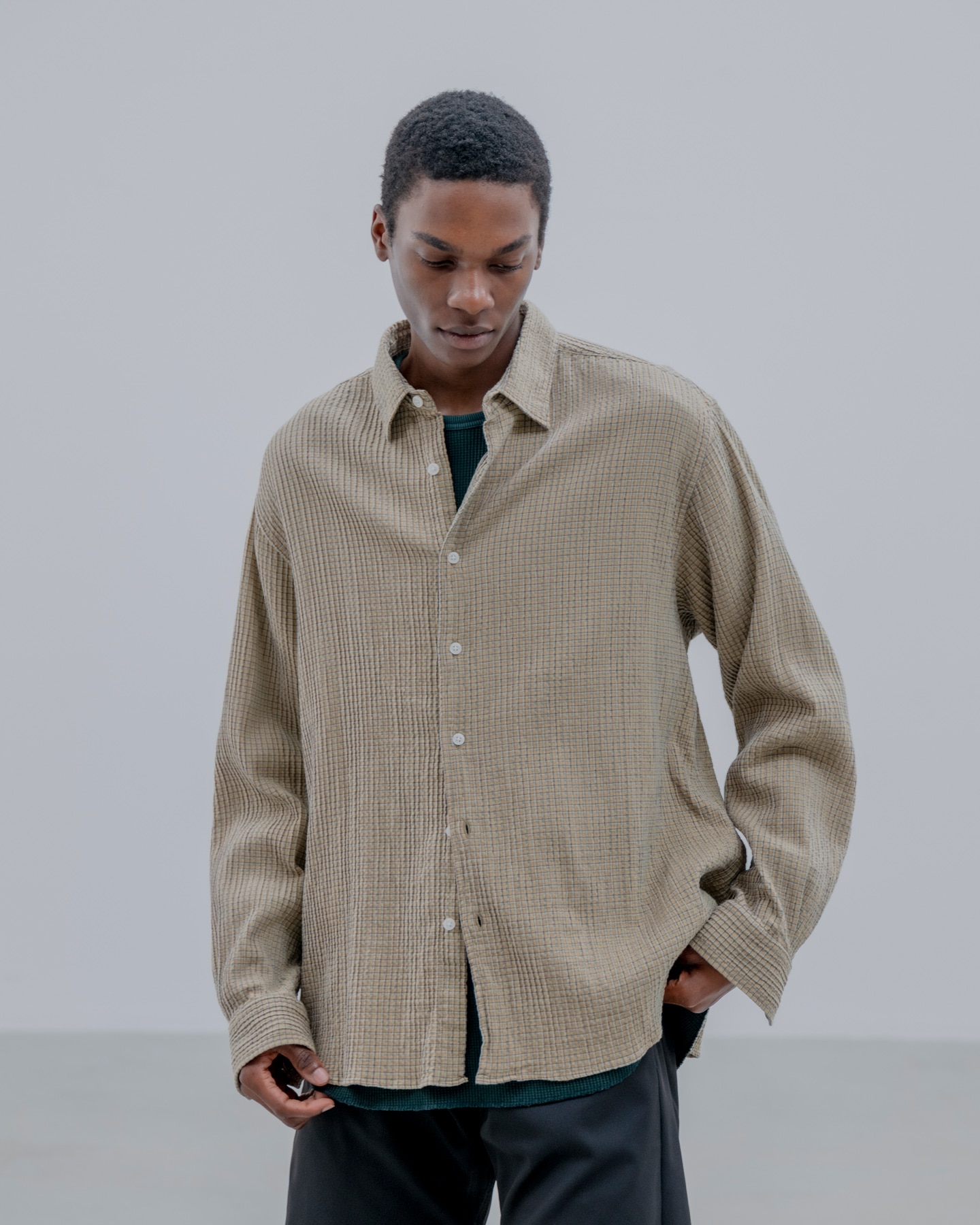 SOPH. | FADE SHIRT(3 C(KHAKI CHECK)):