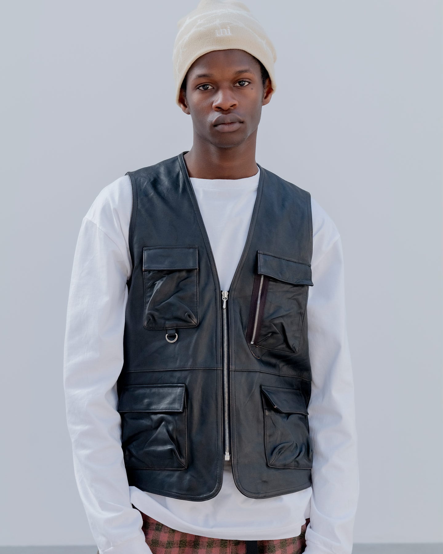 SOPH. | LEATHER 4POCKET VEST(2 (M) BLACK):