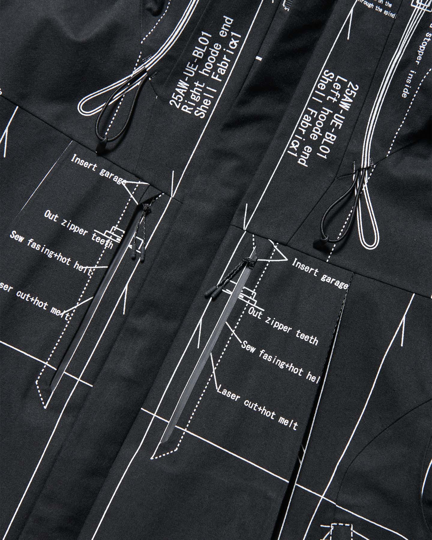 SOPH. | MAP-OUT 3LAYER MOUNTAIN PARKA(2 (M) BLACK):