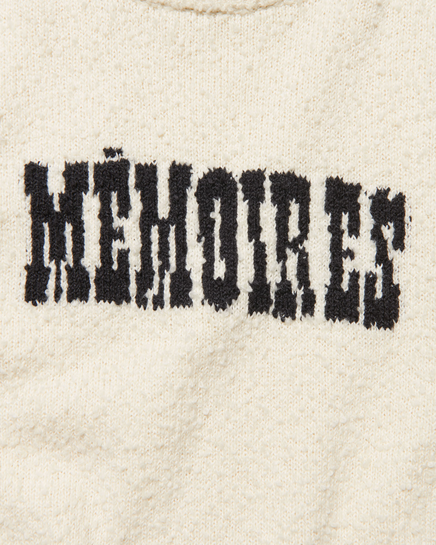 SOPH. | ASGER JORN: MEMOIRES JACQUARD KNIT(4 (XL) OFF WHITE):