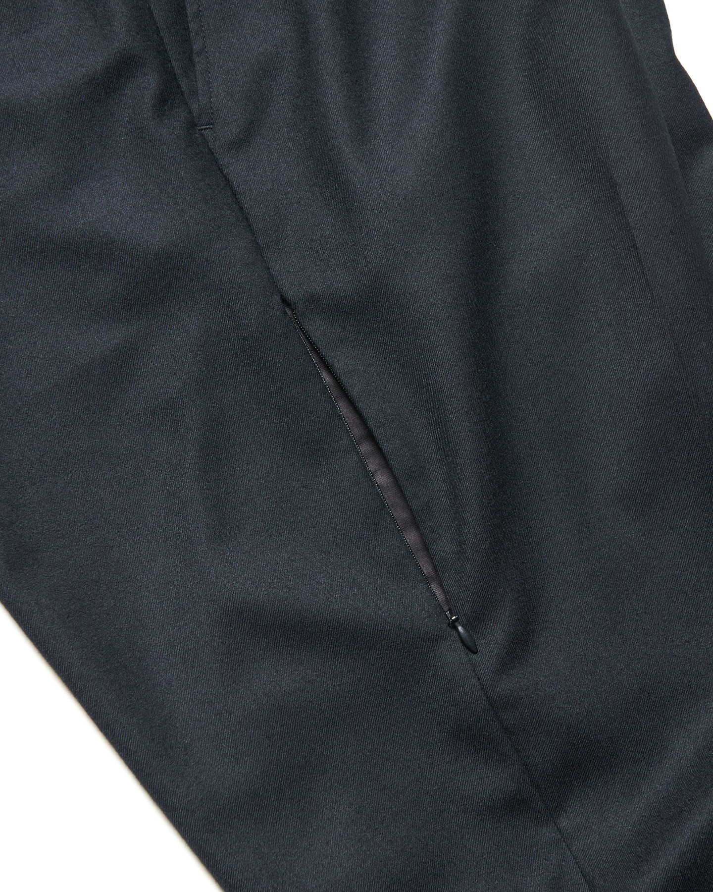 SOPH. | STRETCH WOOL SIDE POCKET TAPERED PANTS(2 (M) BLACK):