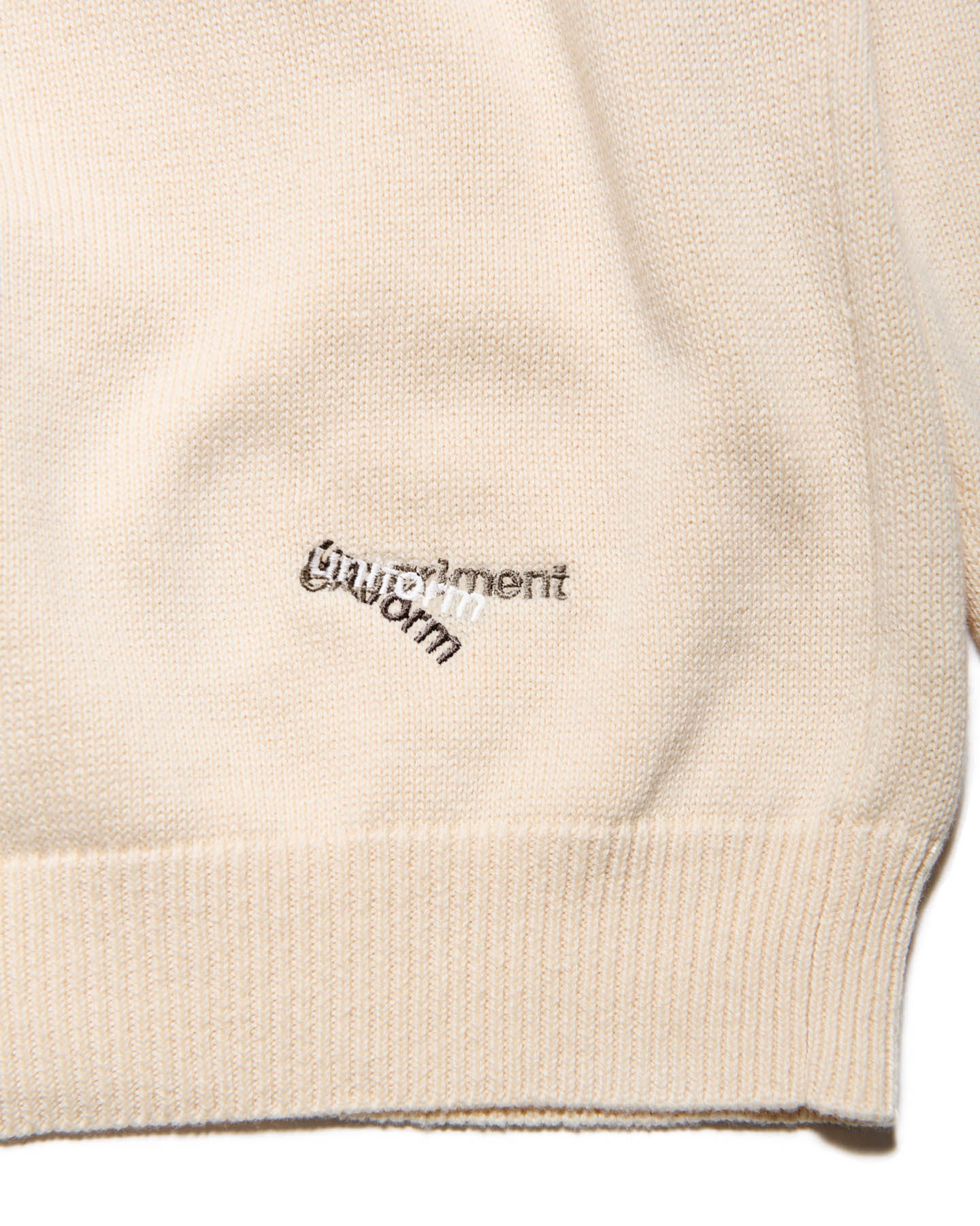 SOPH. | MIDDLE GAUGE KNIT CARDIGAN(5 (XXL) IVORY):