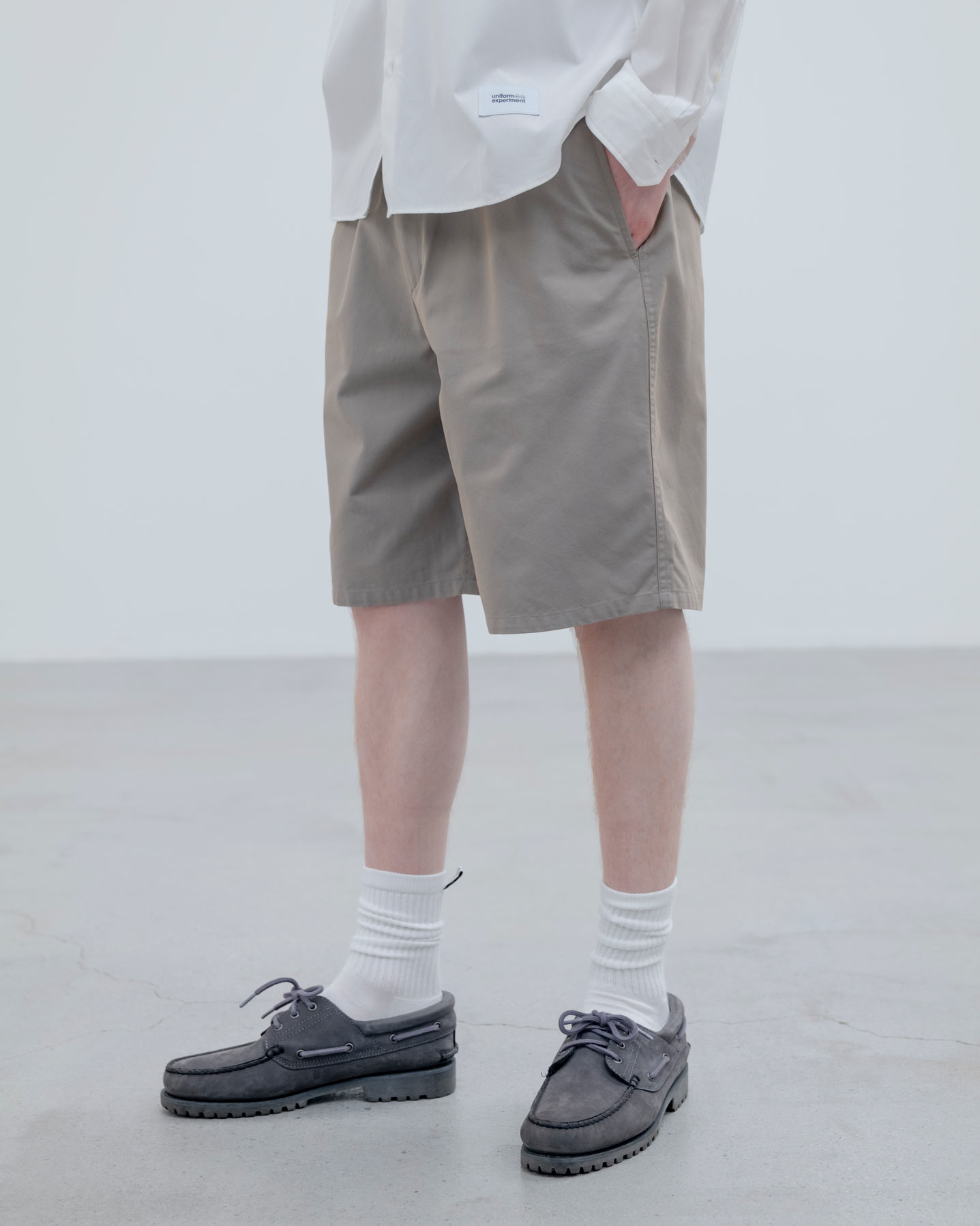 SOPH. | CHAMBRAY EASY SHORTS(1 (S) BLACK):