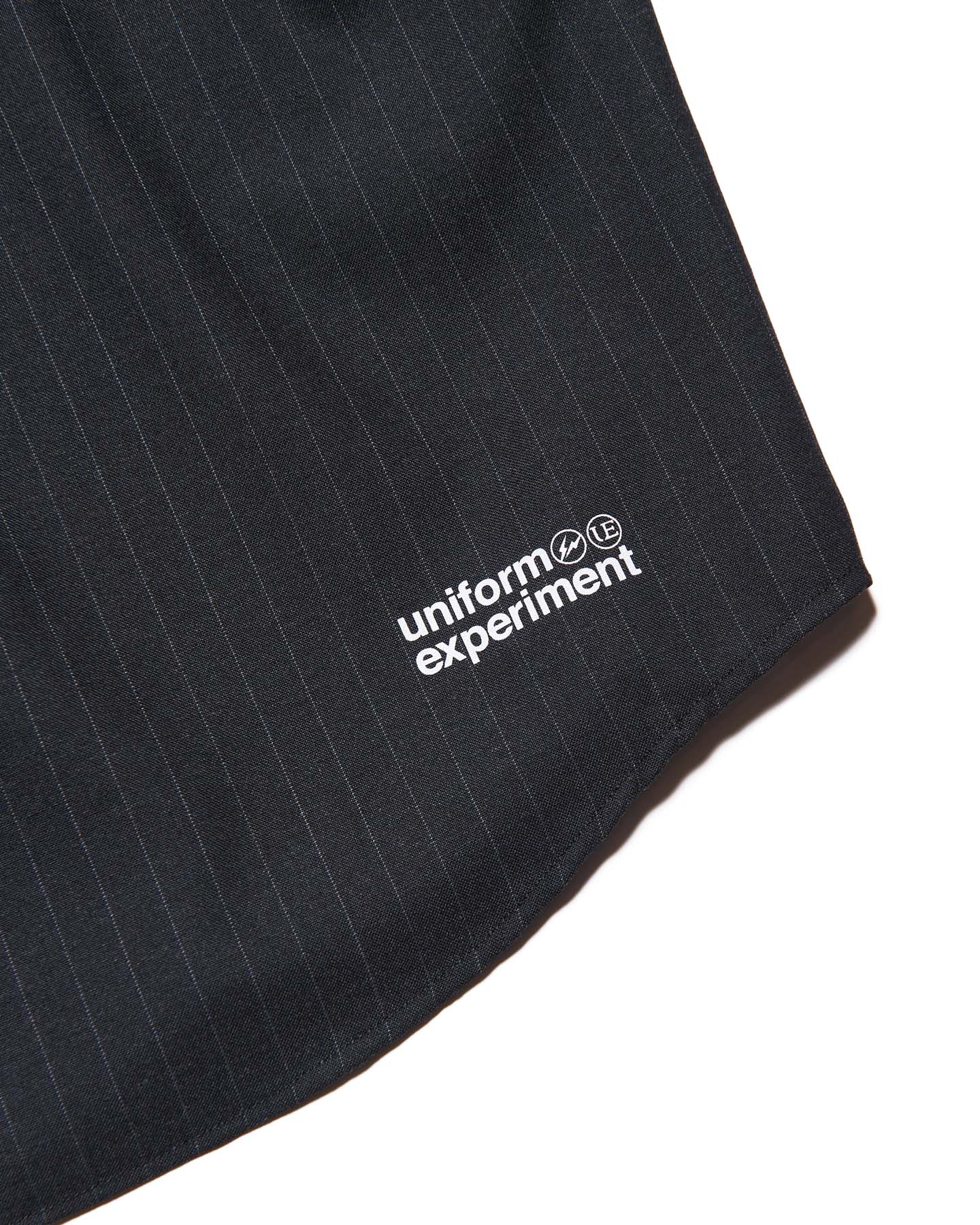 SOPH. | STRETCH WOOL RELAX-FIT S/S SHIRT(2 (M) A (BLACK STRIPE)):