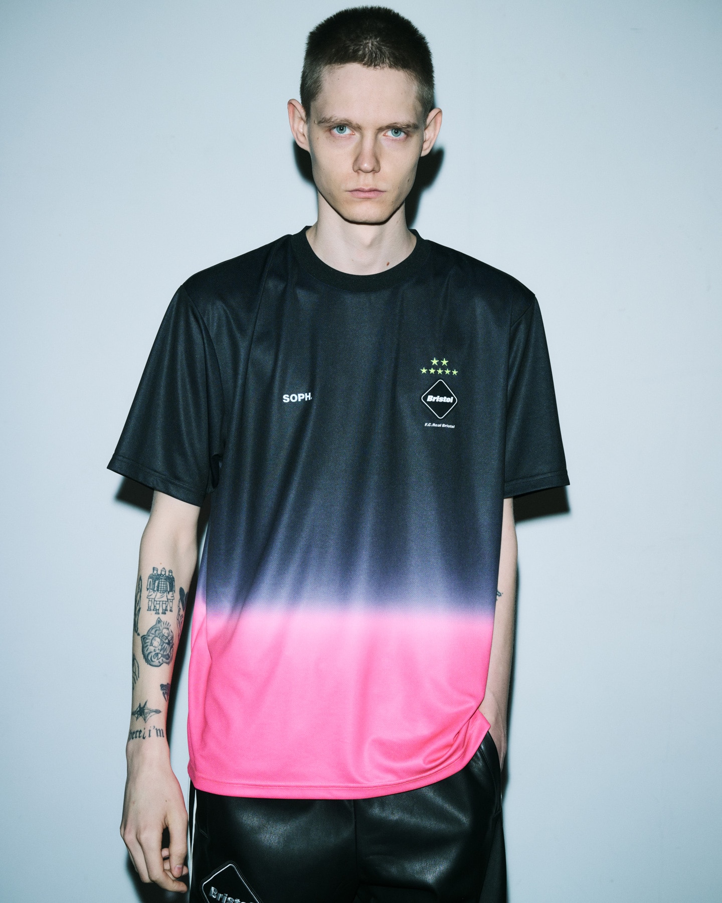 SOPH. | S/S GRADATION PRE MATCH TOP(M BLACK):