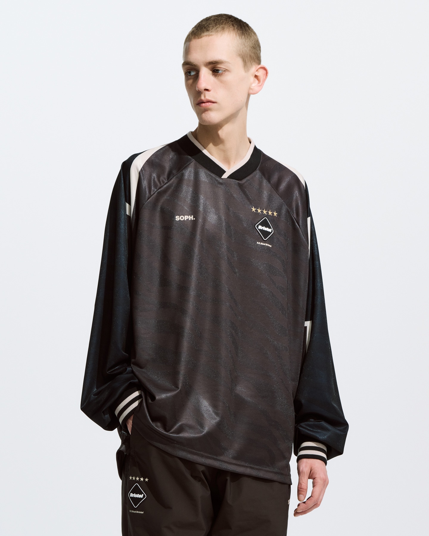 SOPH. | L/S OVERSIZED GAME SHIRT(M BLACK):