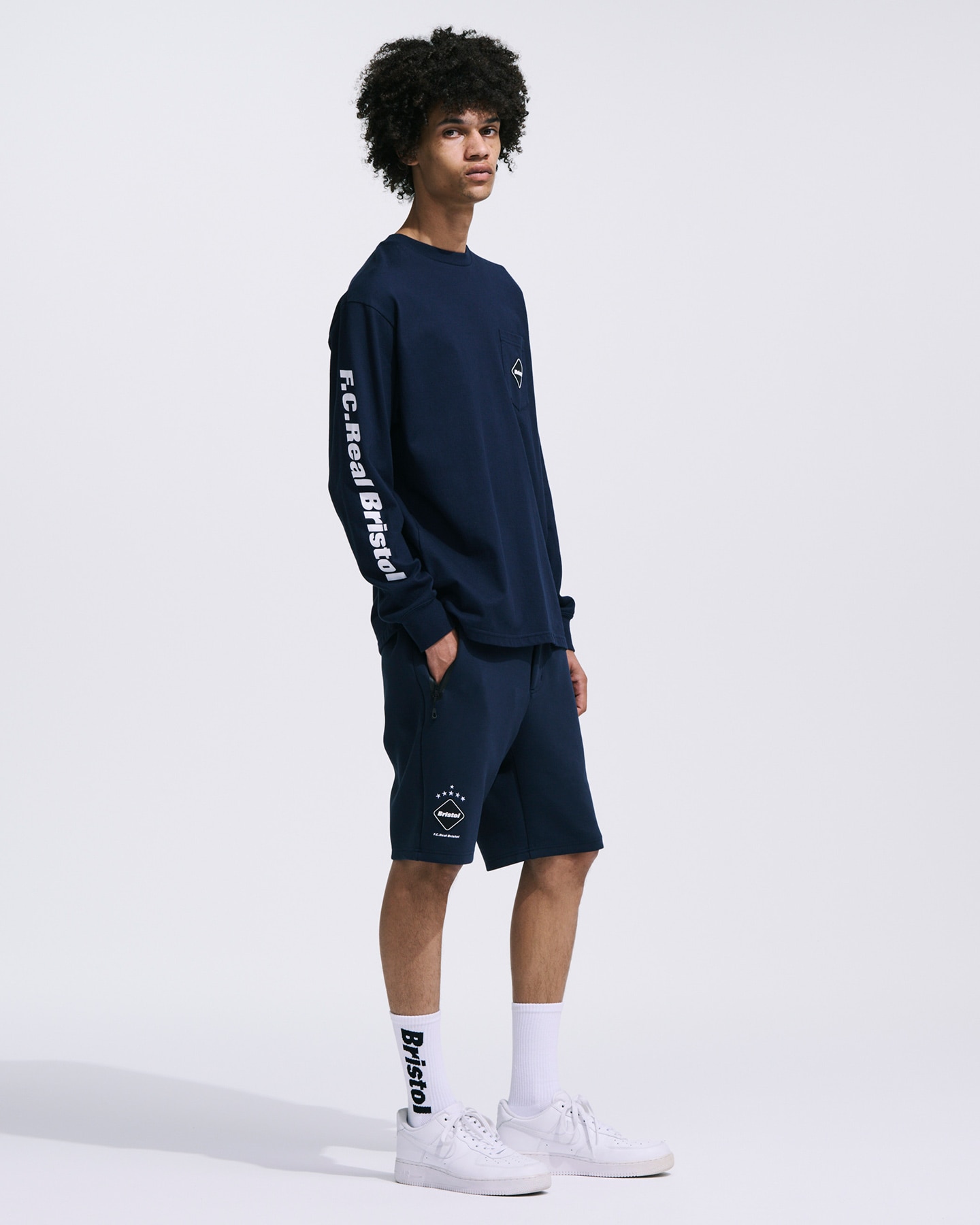FCRB AUTHENTIC L/S TEAM POCKET TEE