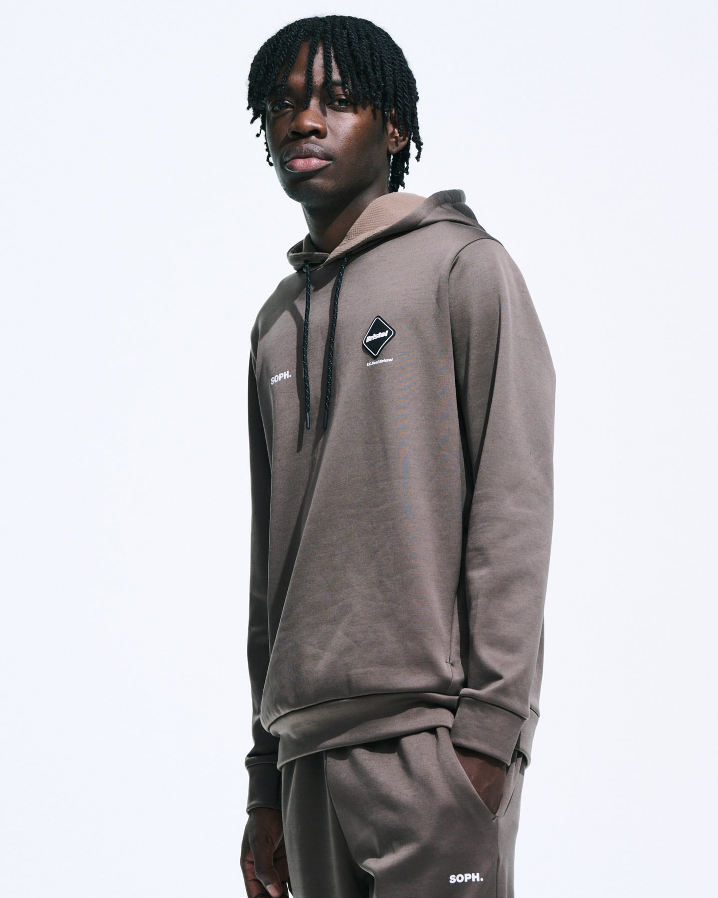 SOPH. | STRETCH FLEECE HOODIE(M BLACK):
