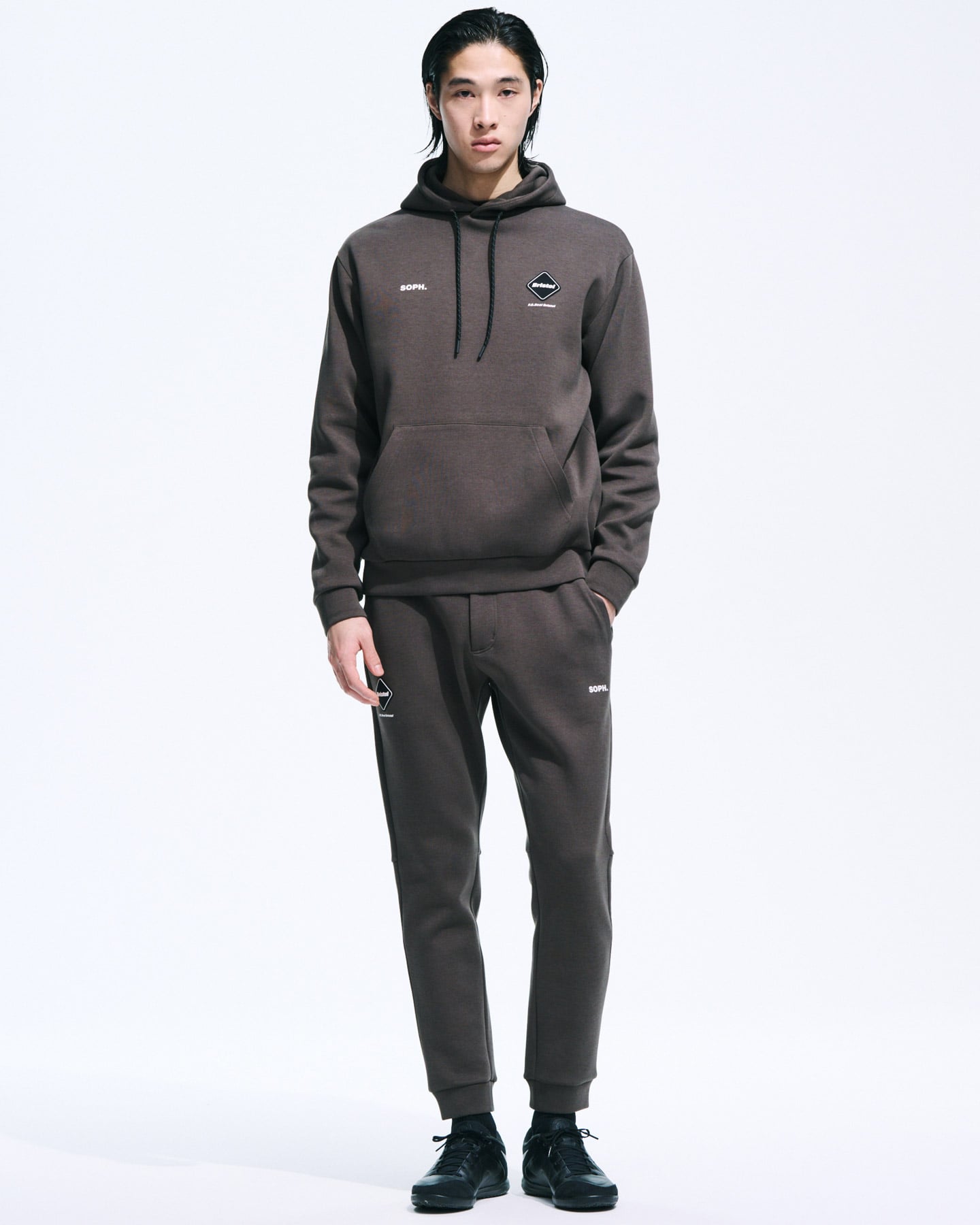 SOPH. | TECH SWEAT PULLOVER HOODIE(L GRAY):