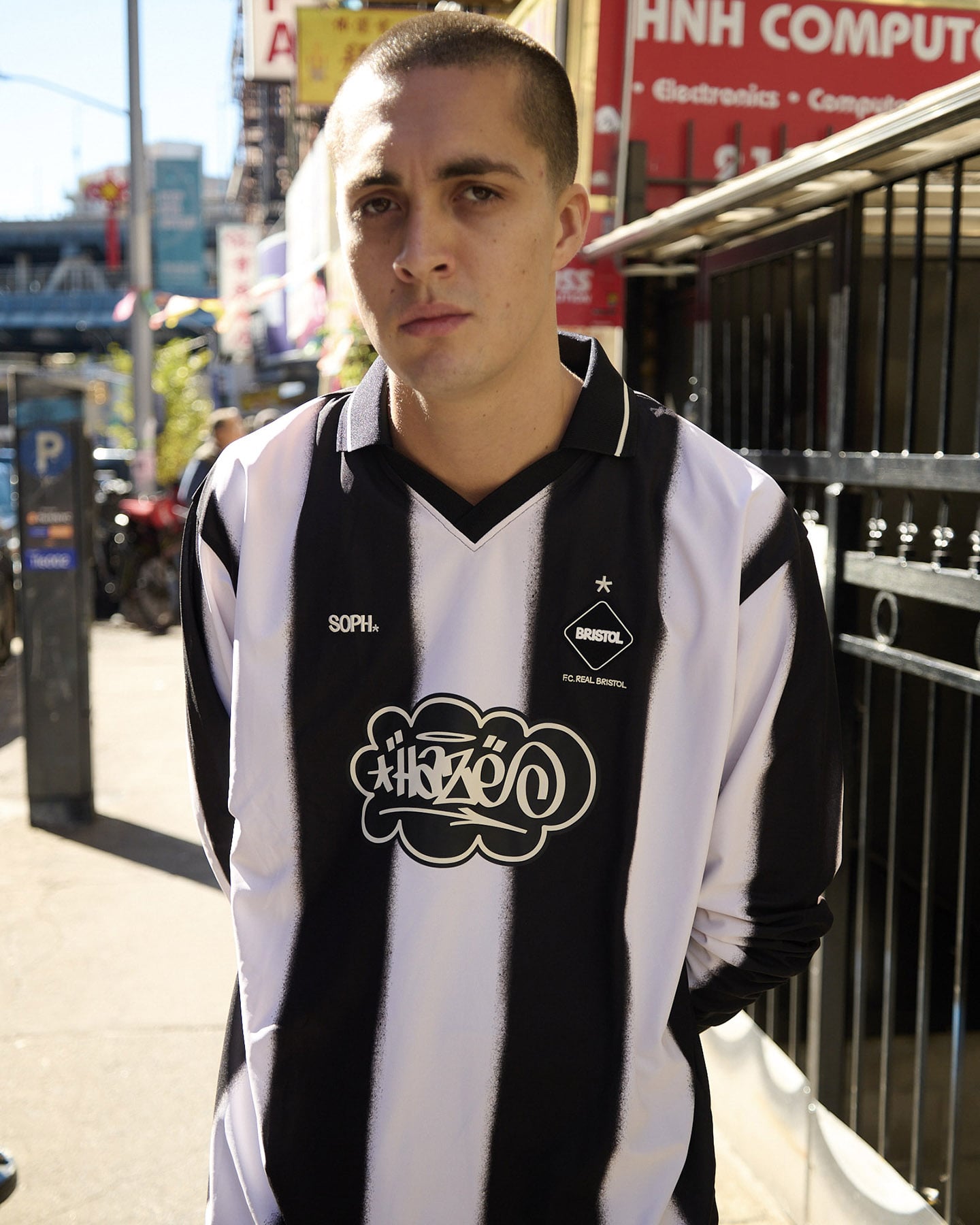 ウェア FCRB ERIC HAZE GAME SHIRT L SOPH. | ERIC HAZE: GAME SHIRT(M BLACK):