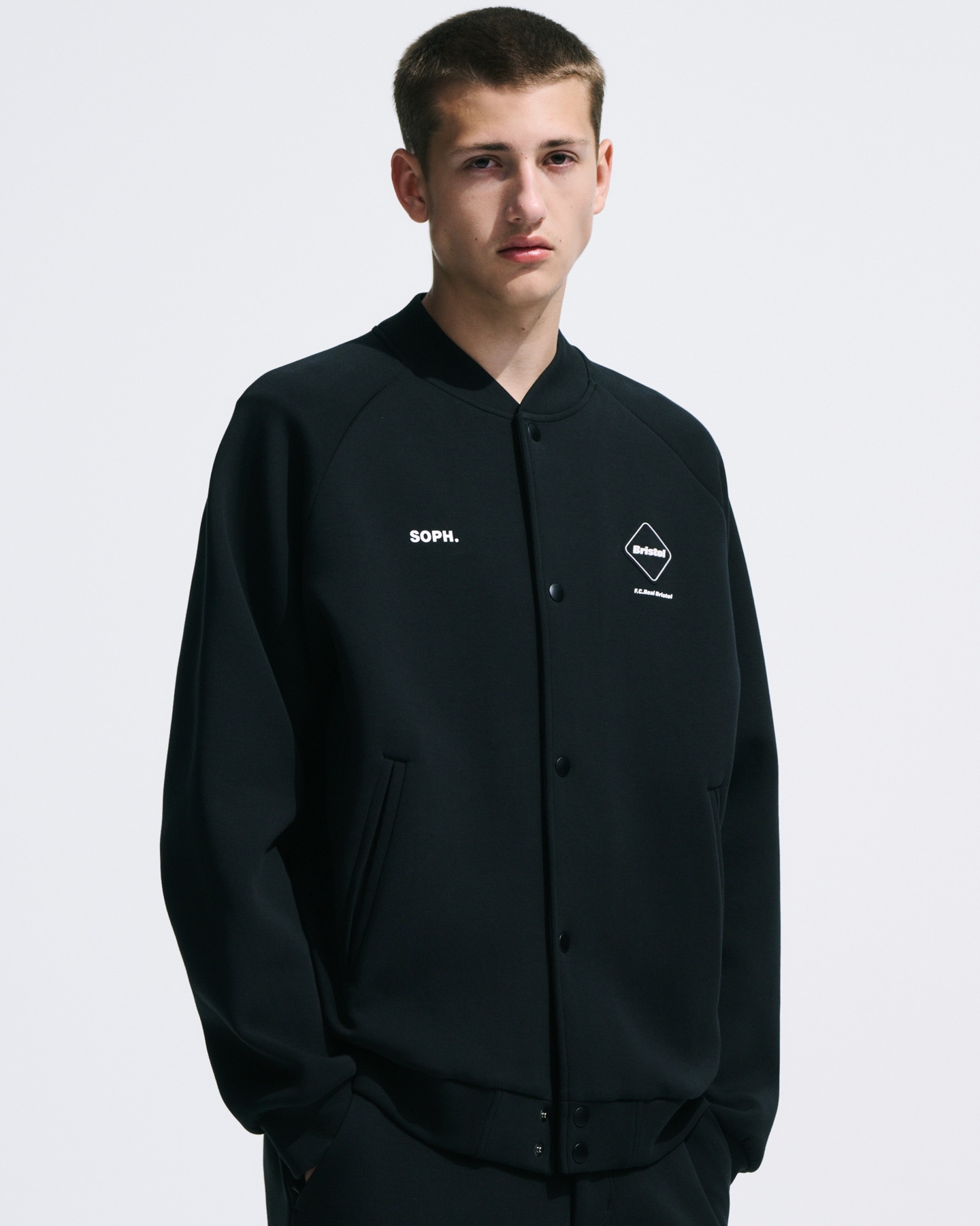 SOPH. | TECH SWEAT VARSITY BLOUSON(M BLACK):