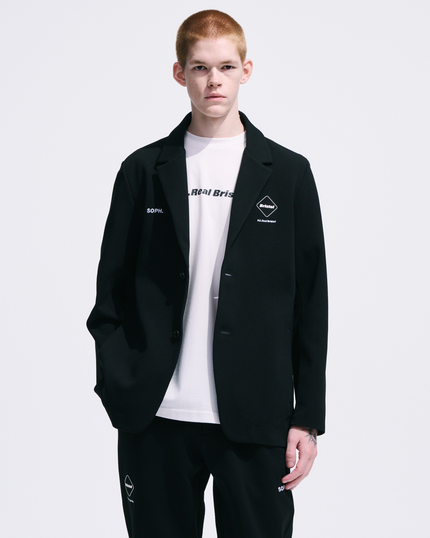 SOPH. | TECH KNIT BLAZER(M BLACK):