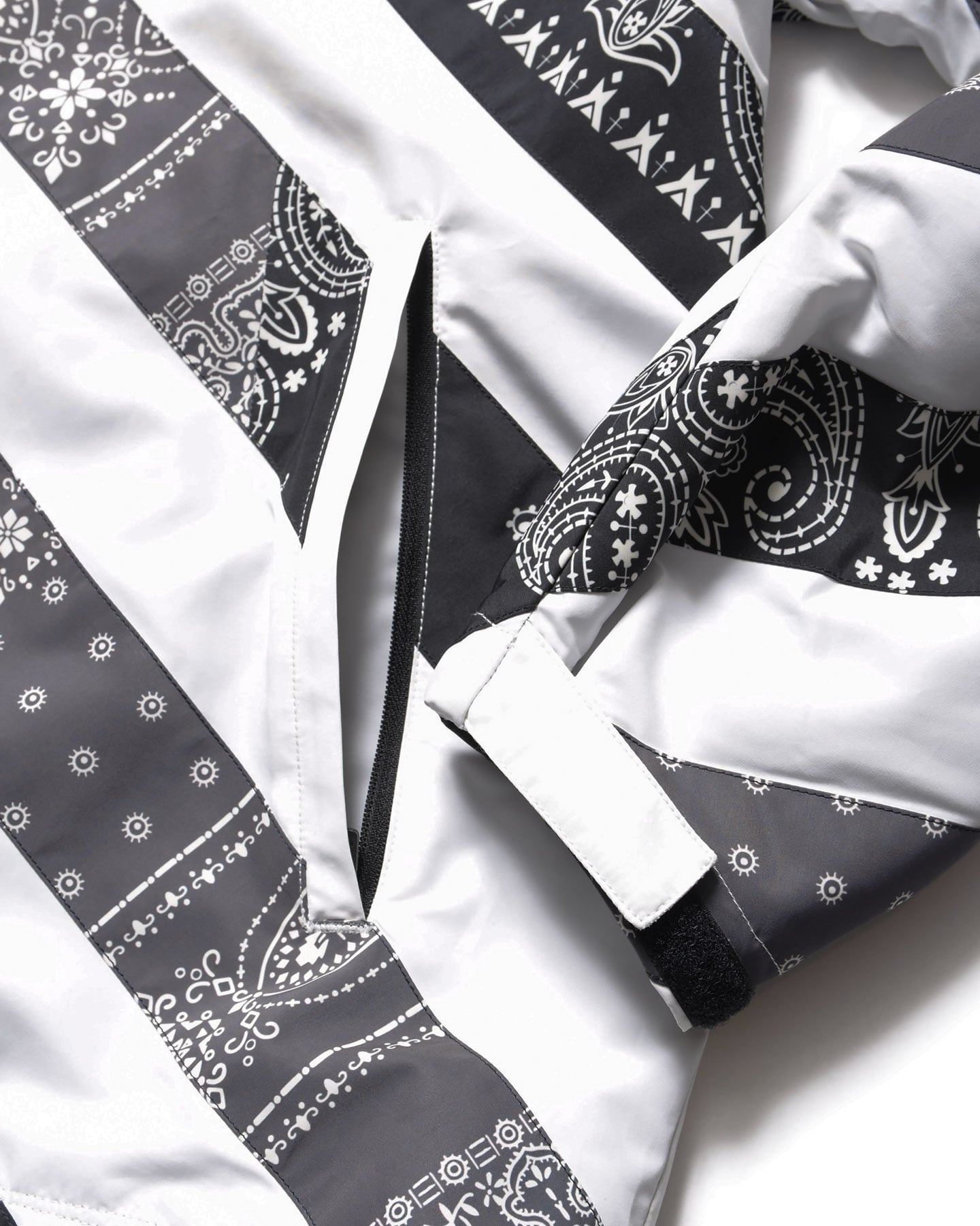 SOPH. | PATCHWORK STRIPE PRACTICE JACKET(M BLACK):