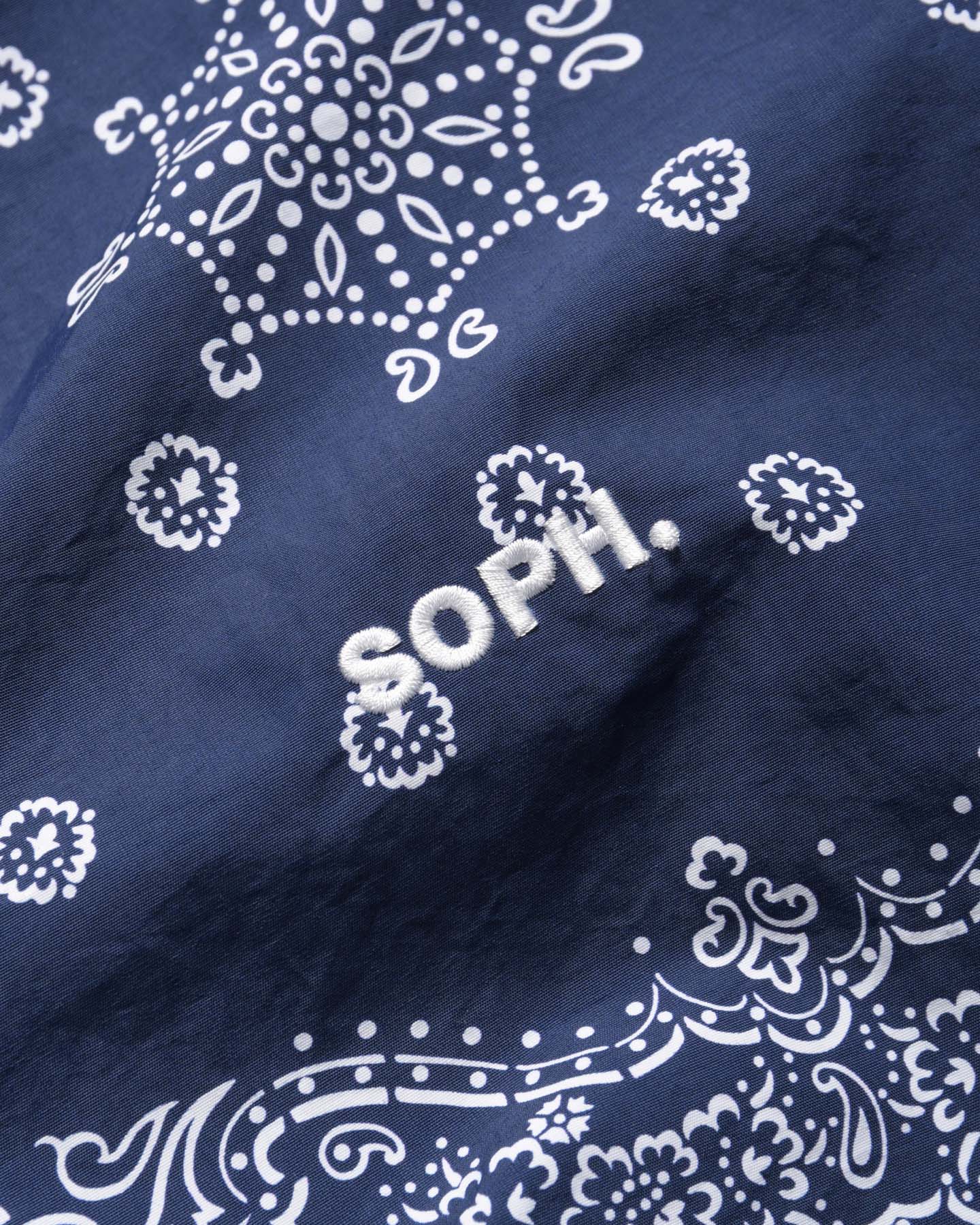 SOPH. | BANDANA NYLON HOODED BLOUSON(M NAVY):