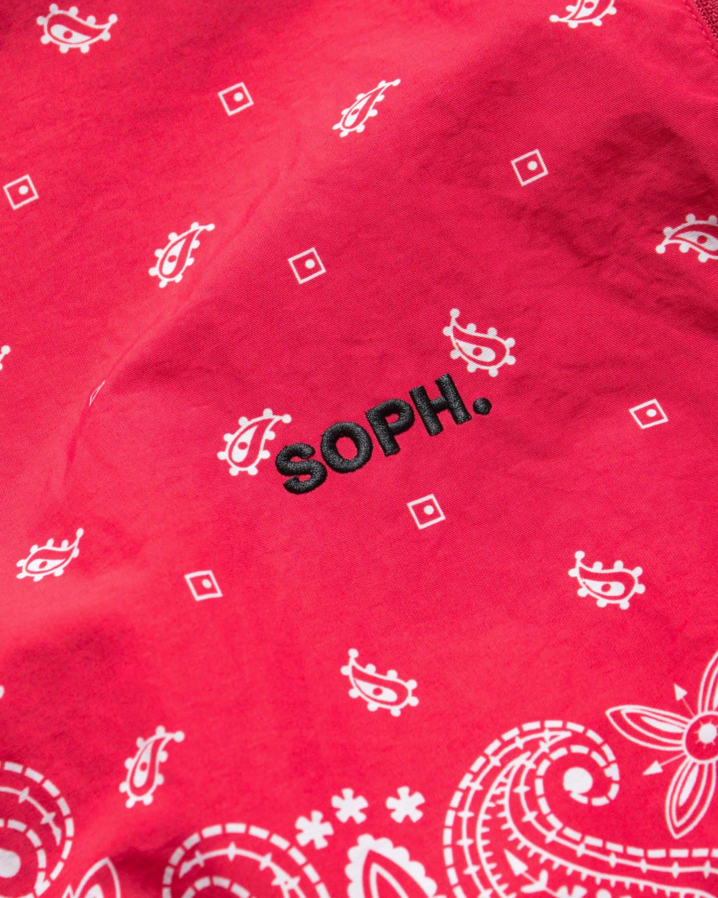 SOPH. | BANDANA NYLON HOODED BLOUSON(M RED):