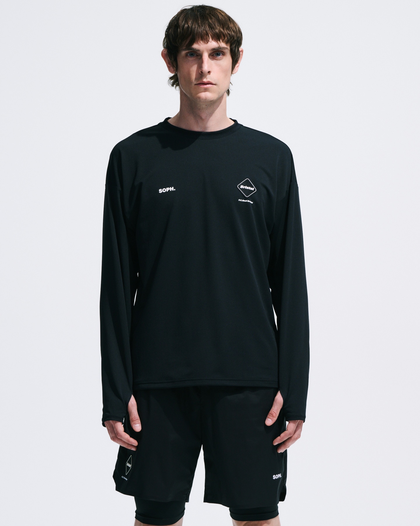 SOPH. | AUTHENTIC L/S TOP(M BLACK):