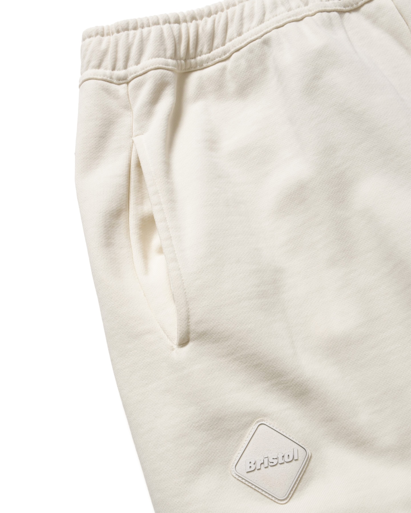 SOPH. | CUT-OFF LOGO SWEAT PANTS(M OFF WHITE):