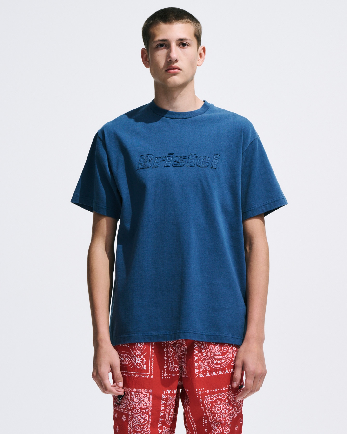 SOPH. | CUT-OFF LOGO S/S TEE(M BLUE):