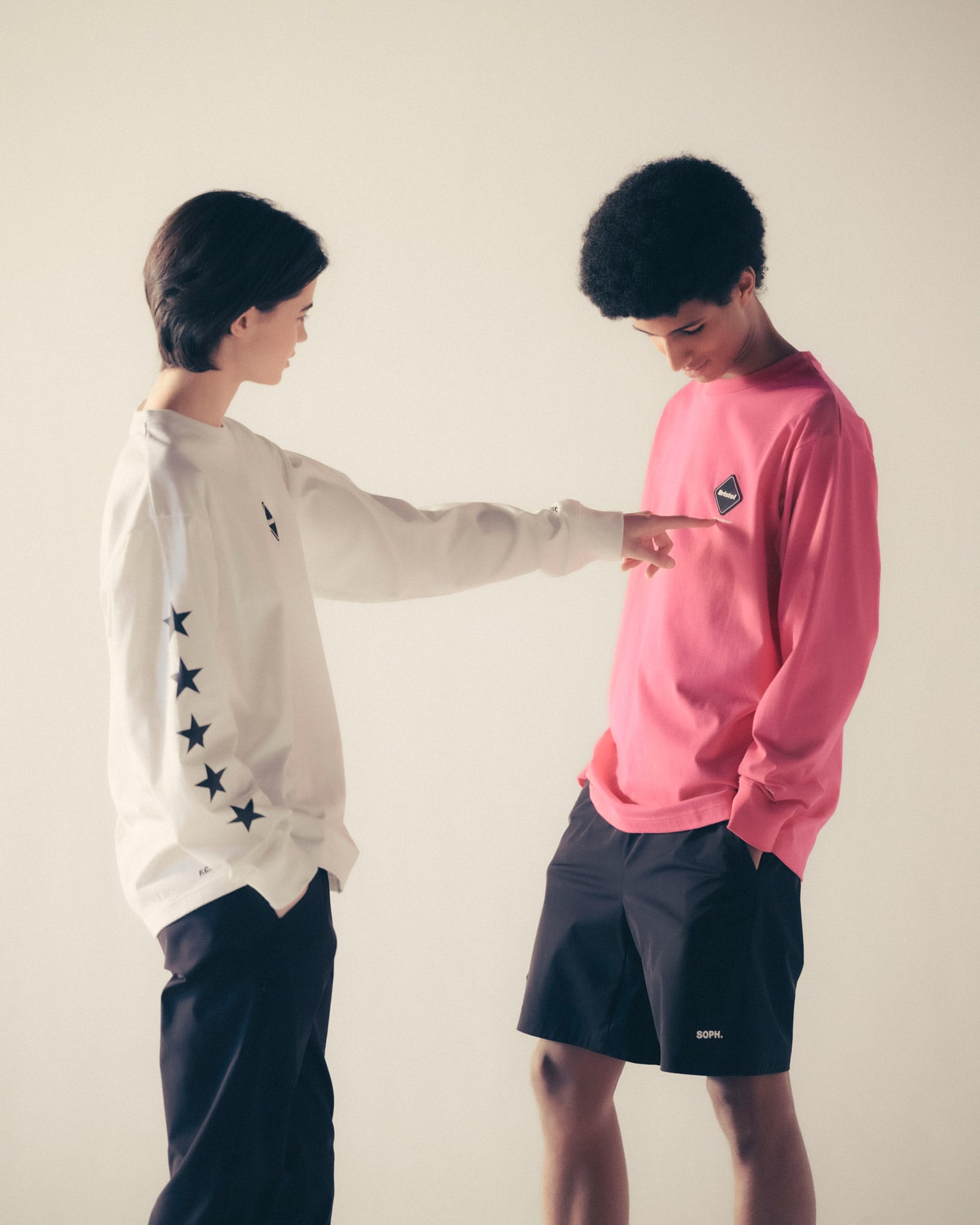 SOPH. | 5-STAR L/S TEE(M BLACK):