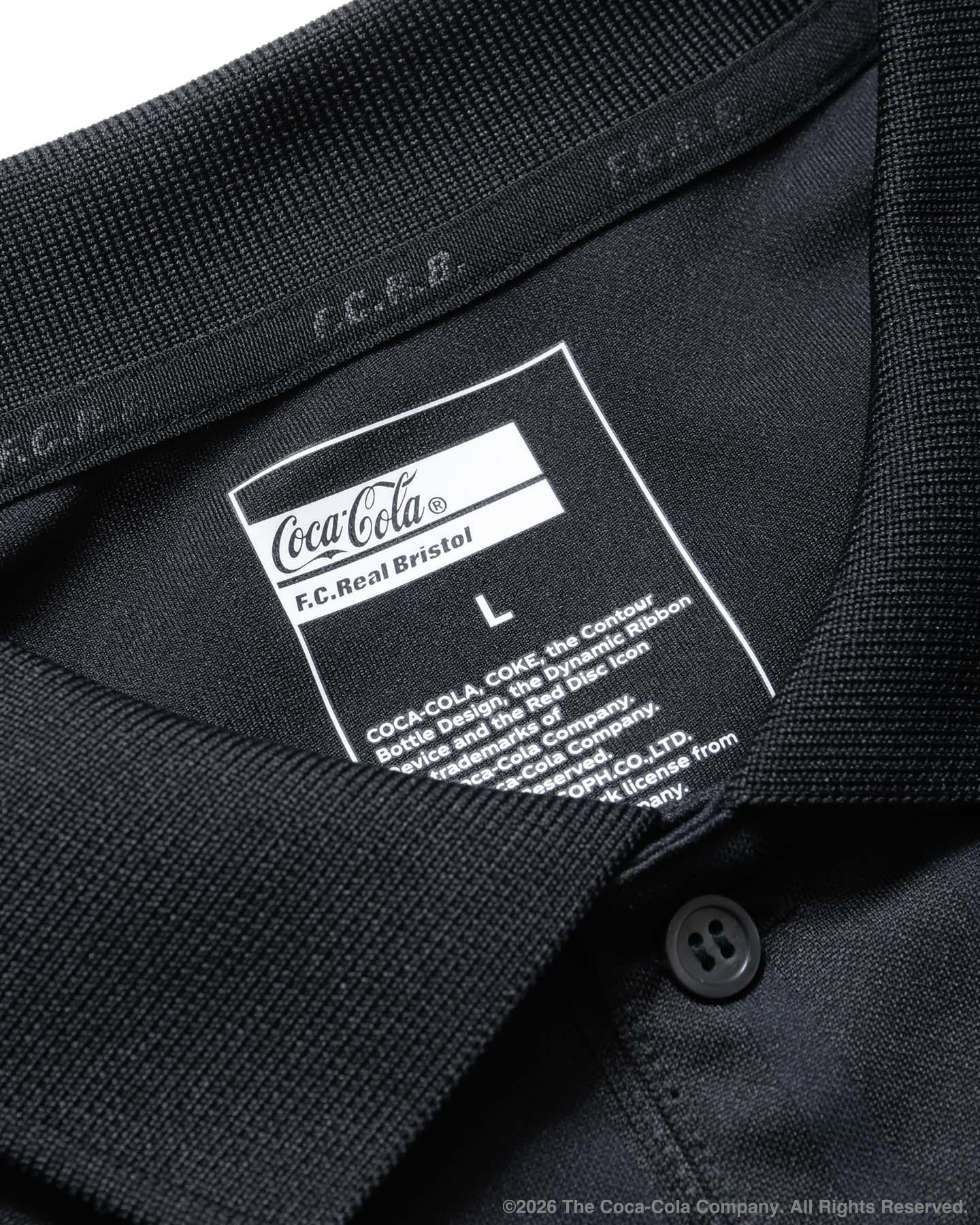 SOPH. | Coca-Cola WEAVE STRIPE S/S POLO(M BLACK):