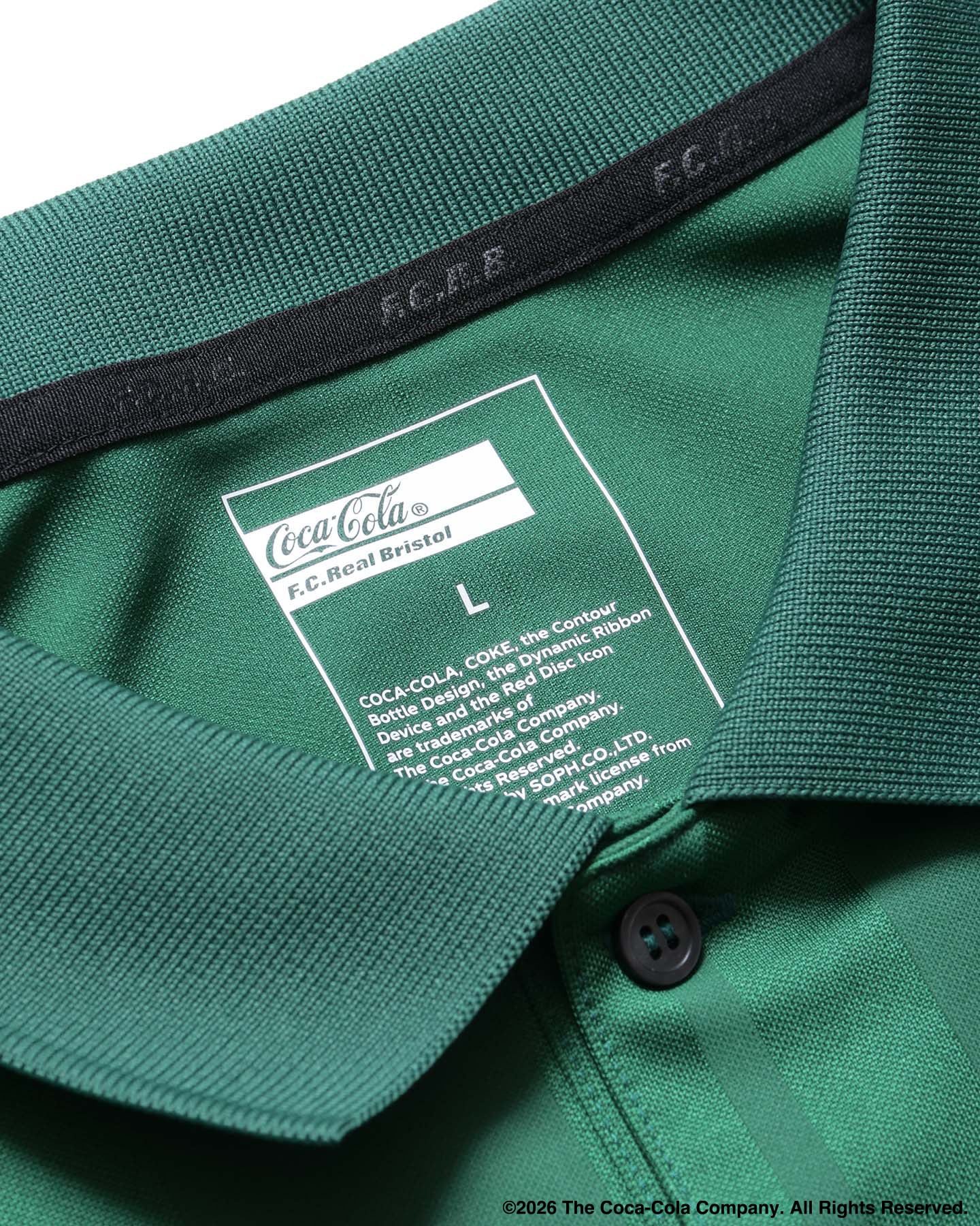 SOPH. | Coca-Cola WEAVE STRIPE S/S POLO(M GREEN):