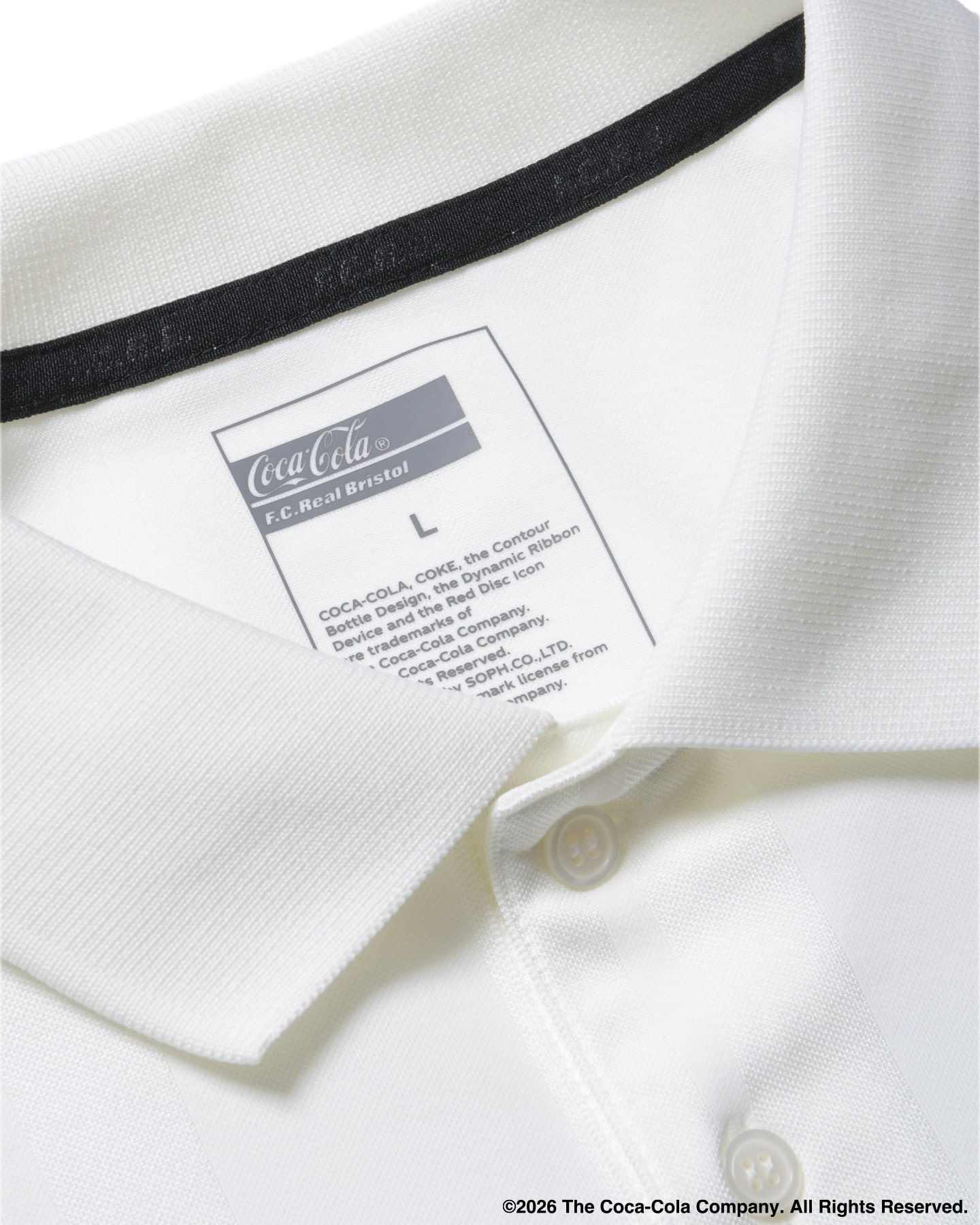 SOPH. | Coca-Cola WEAVE STRIPE S/S POLO(M WHITE):