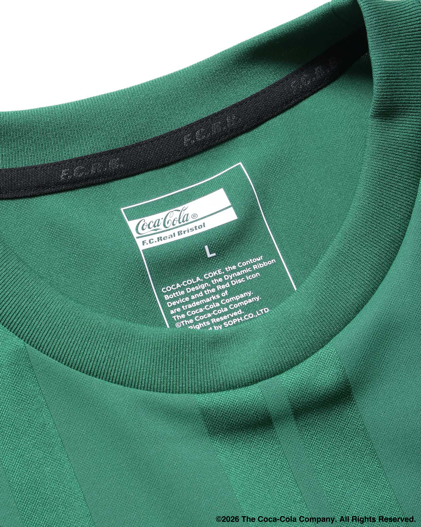 SOPH. | Coca-Cola WEAVE STRIPE GAME SHIRT(M GREEN):