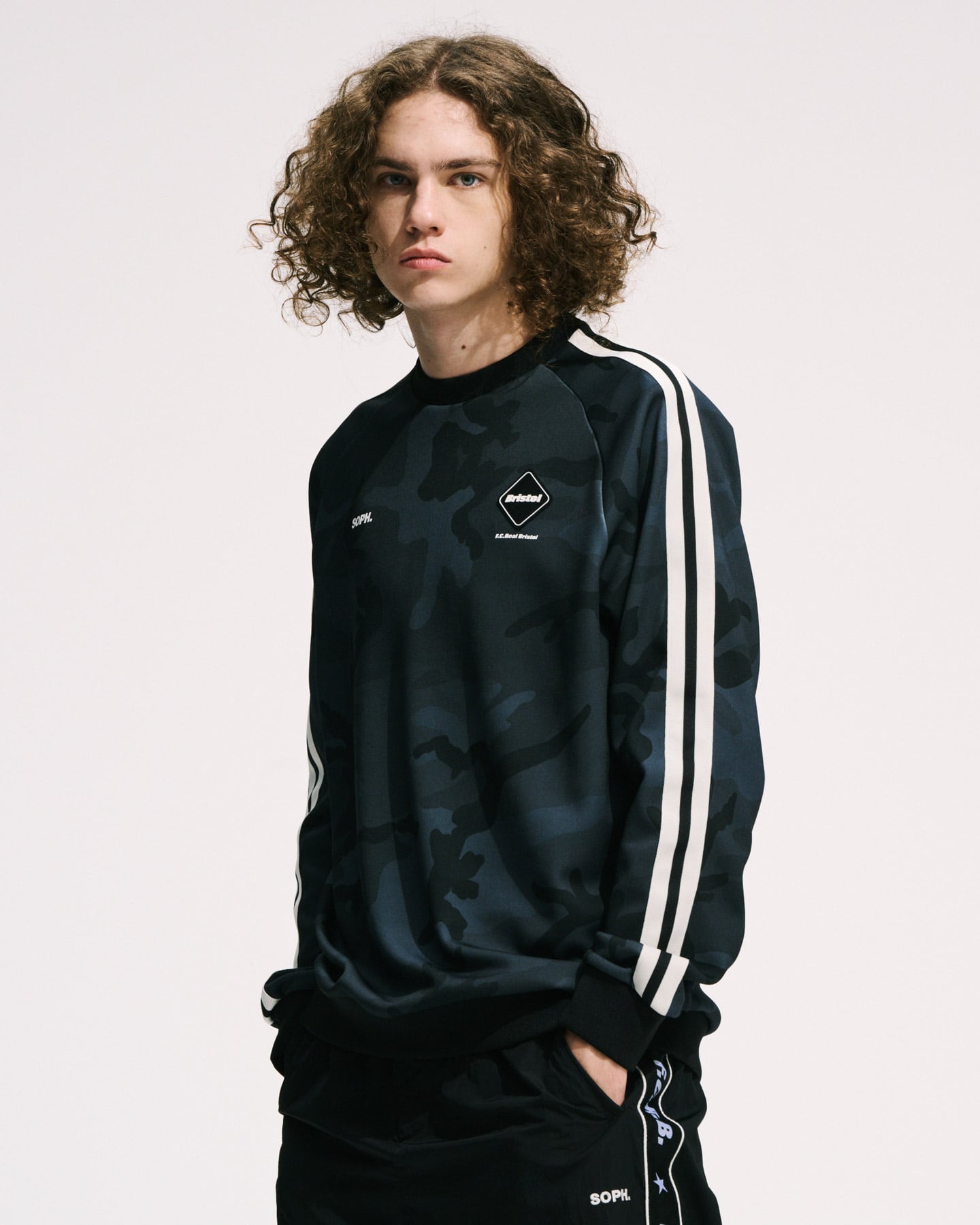 SOPH. | TRAINING TRACK CREWNECK TOP(M CAMOUFLAGE):