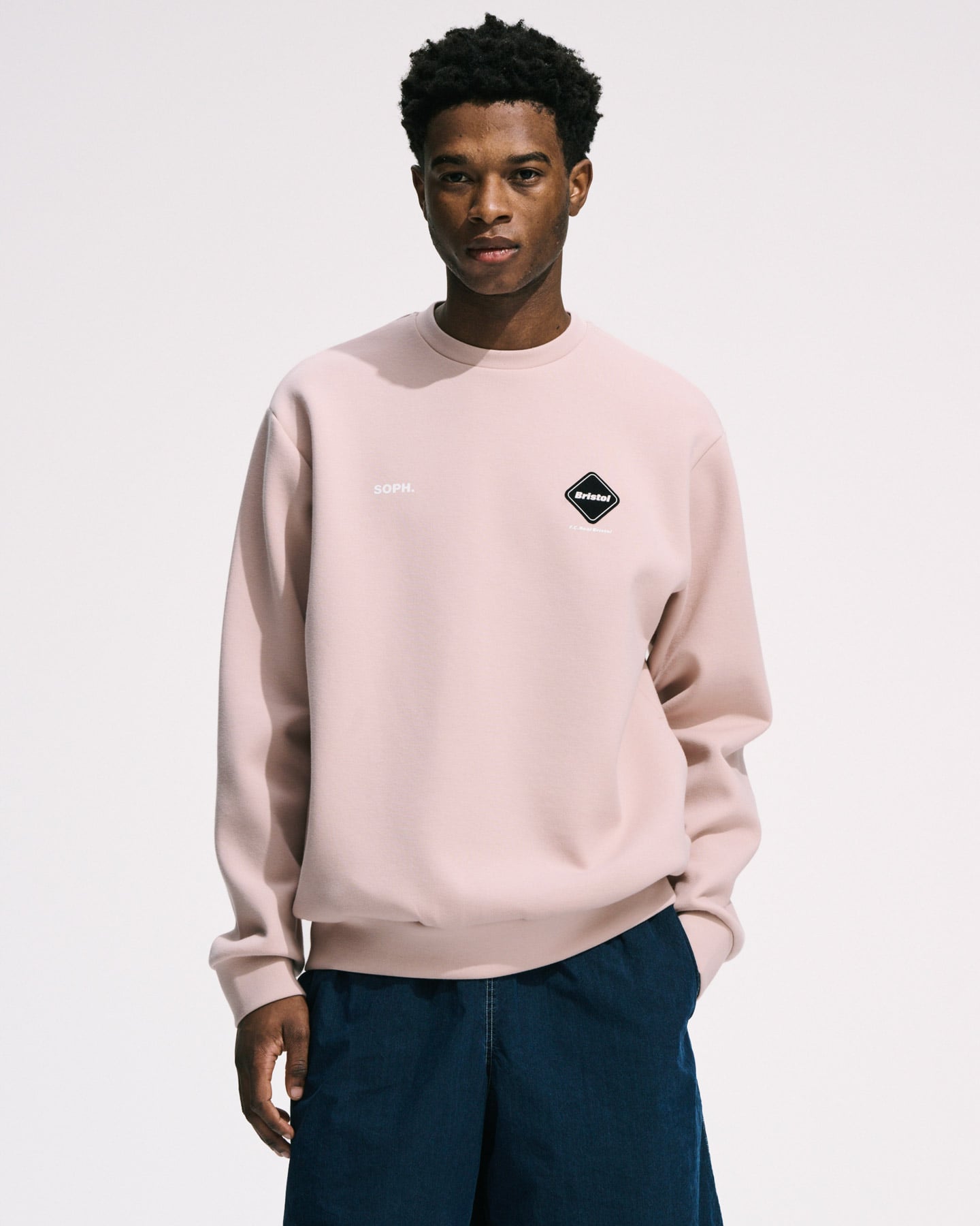 SOPH. | TECH SWEAT CREWNECK TOP(M BLACK):