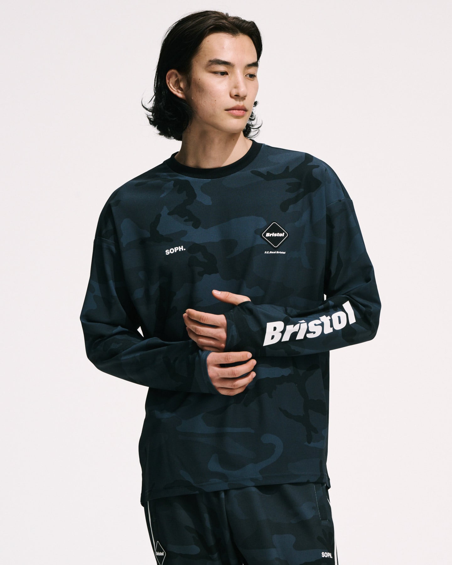 Bristol ブラック ジャージ L SOPH. | ATHLETIC L/S TOP(M BLACK):