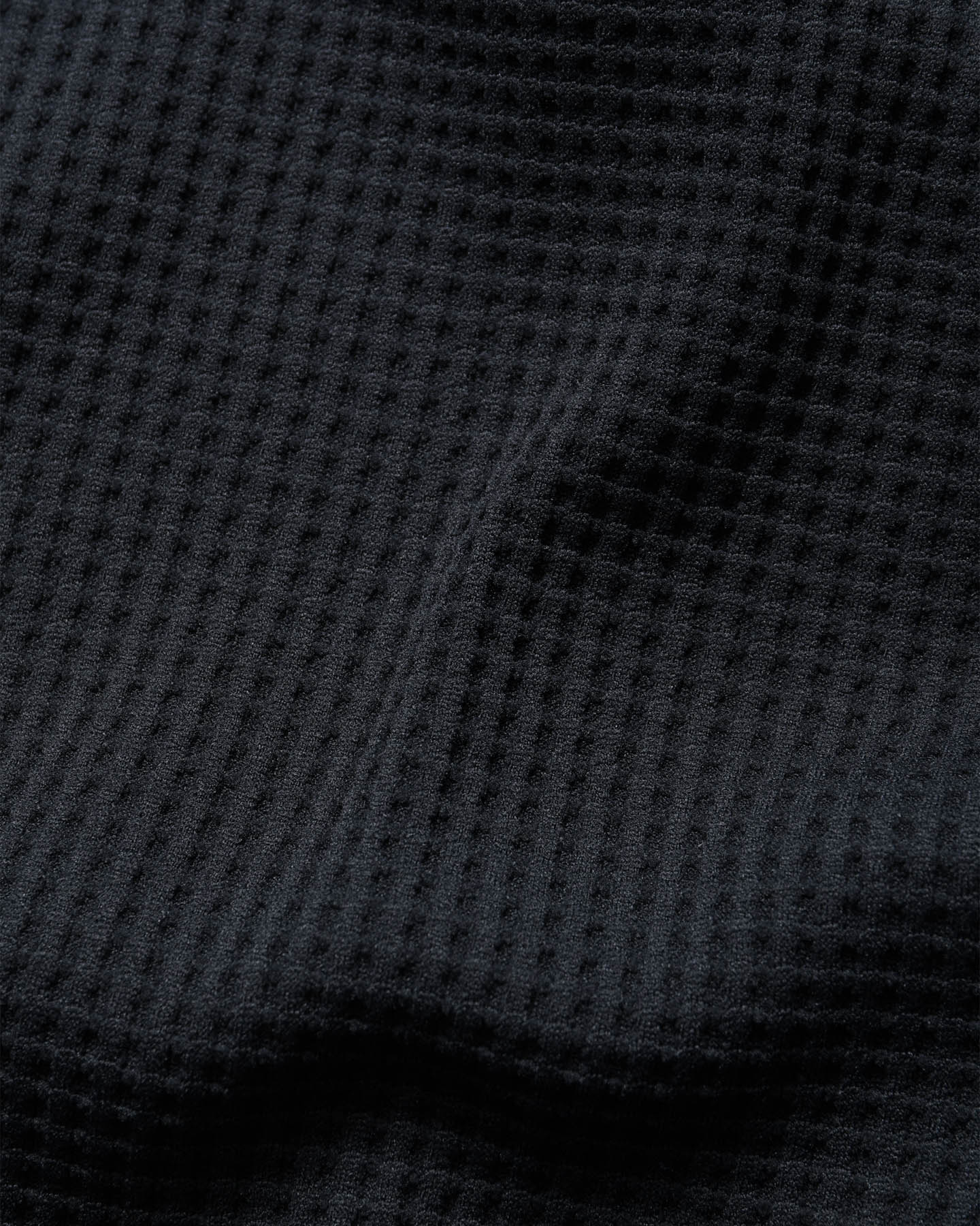 SOPH. | TECH WAFFLE LOUNGE L/S TOP(M BLACK):