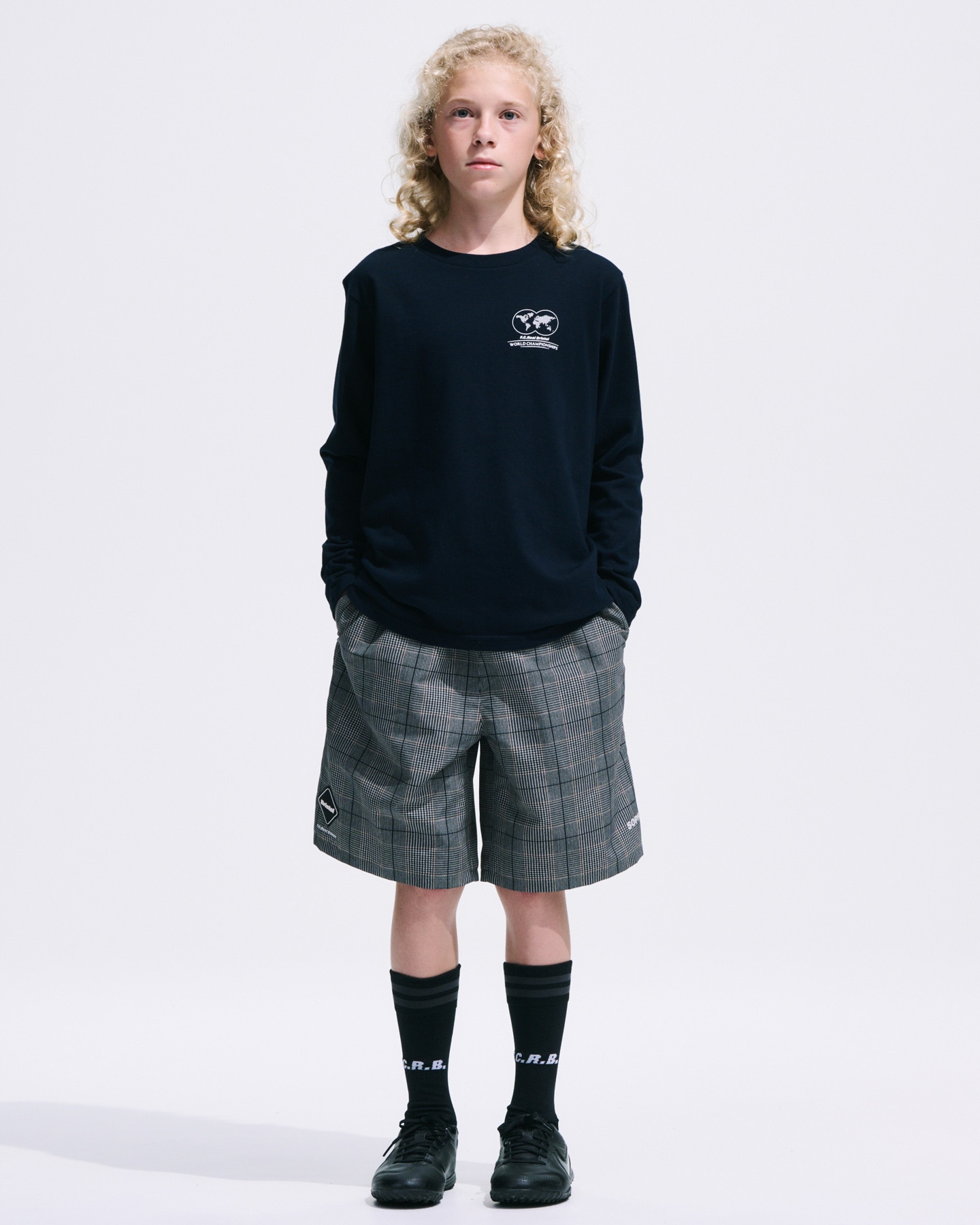 SOPH. | PLAID PRACTICE SHORTS(M(120-130) GRAY):