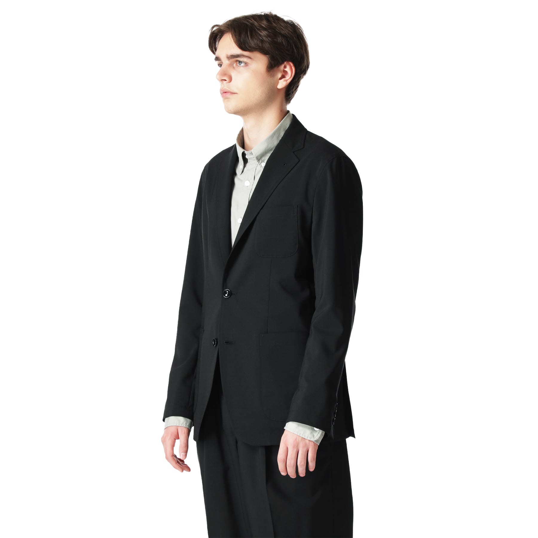 SOPH. | SOLOTEX TROPICAL STRETCH WOOL 2BUTTON JACKET(M BLACK):
