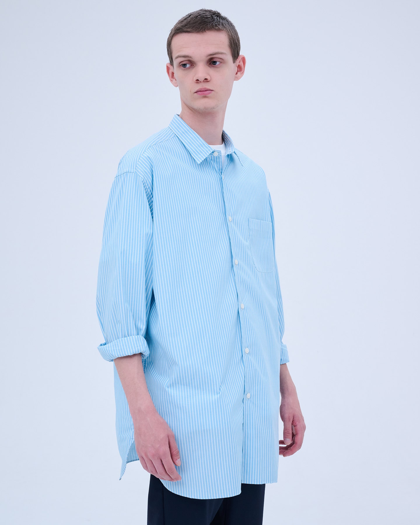 SOPH. | BAGGY LONG SHIRT(L NAVY):