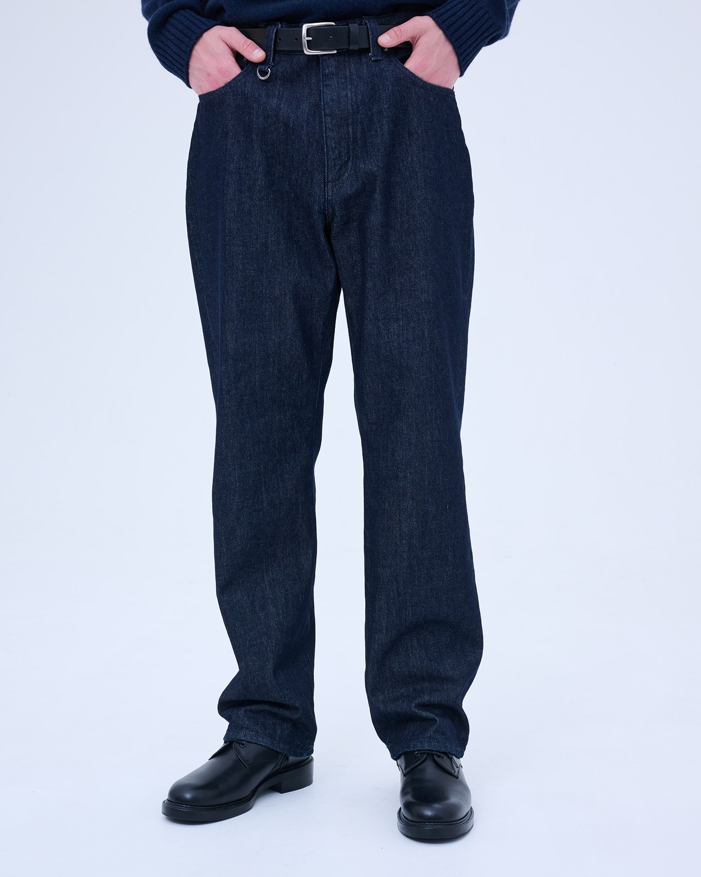SOPH. | ONE WASHED DENIM STANDARD PANTS(M BLACK):