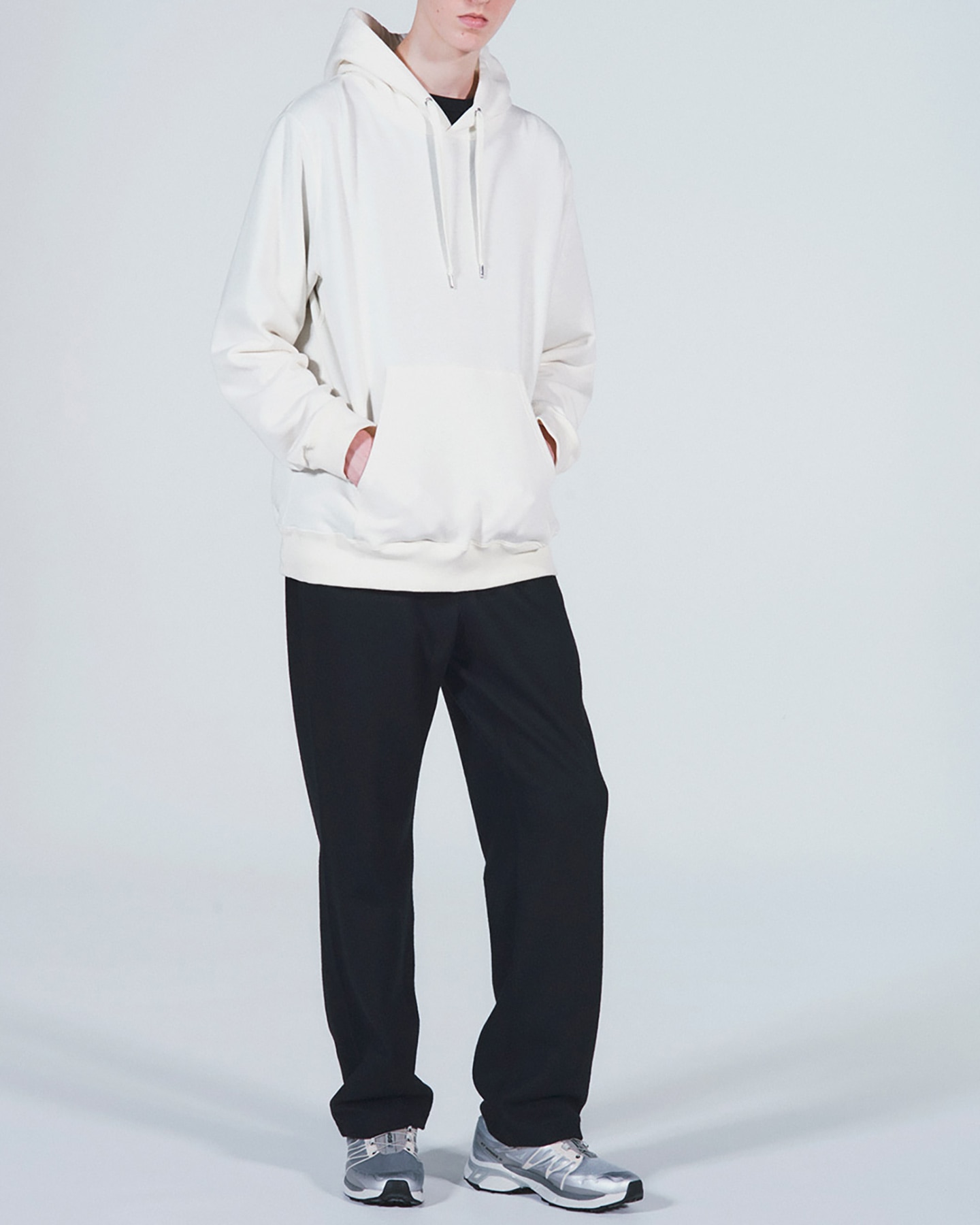 SOPH. | LIGHT MELTON STANDARD EASY PANTS(M BLACK):