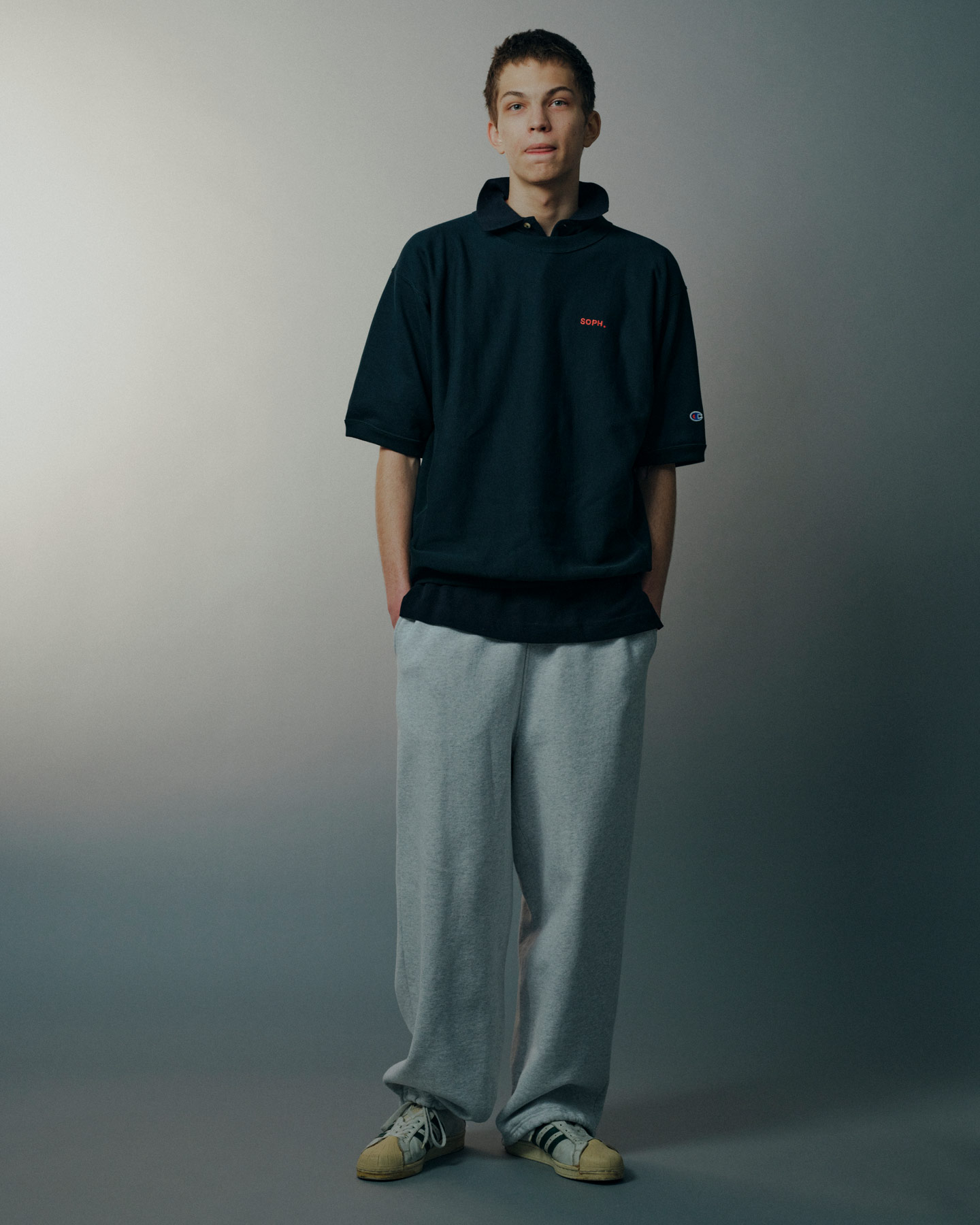 SOPH. | Champion REVERSE WEAVE BASIC S/S CREWNECK SWEAT(2 (M) NAVY):