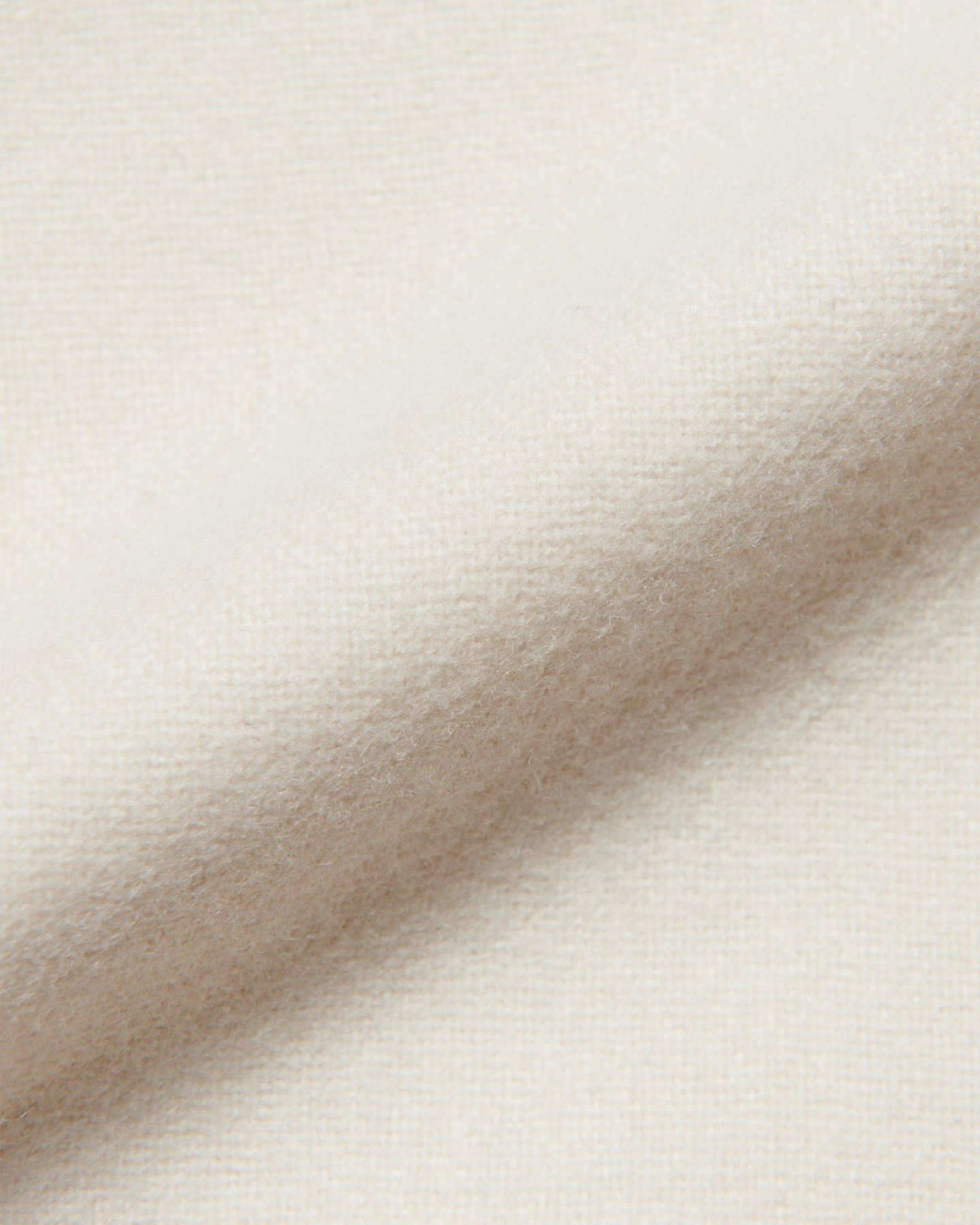 SOPH. | LIGHT MELTON WOOL HALF-ZIP SHIRT(1 (S) OFF WHITE):