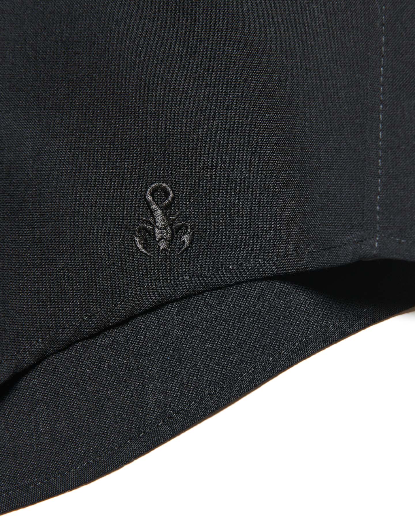 SOPH. | HIGH-TWIST POPLIN RELAX-FIT S/S SHIRT(2 (M) BLACK):