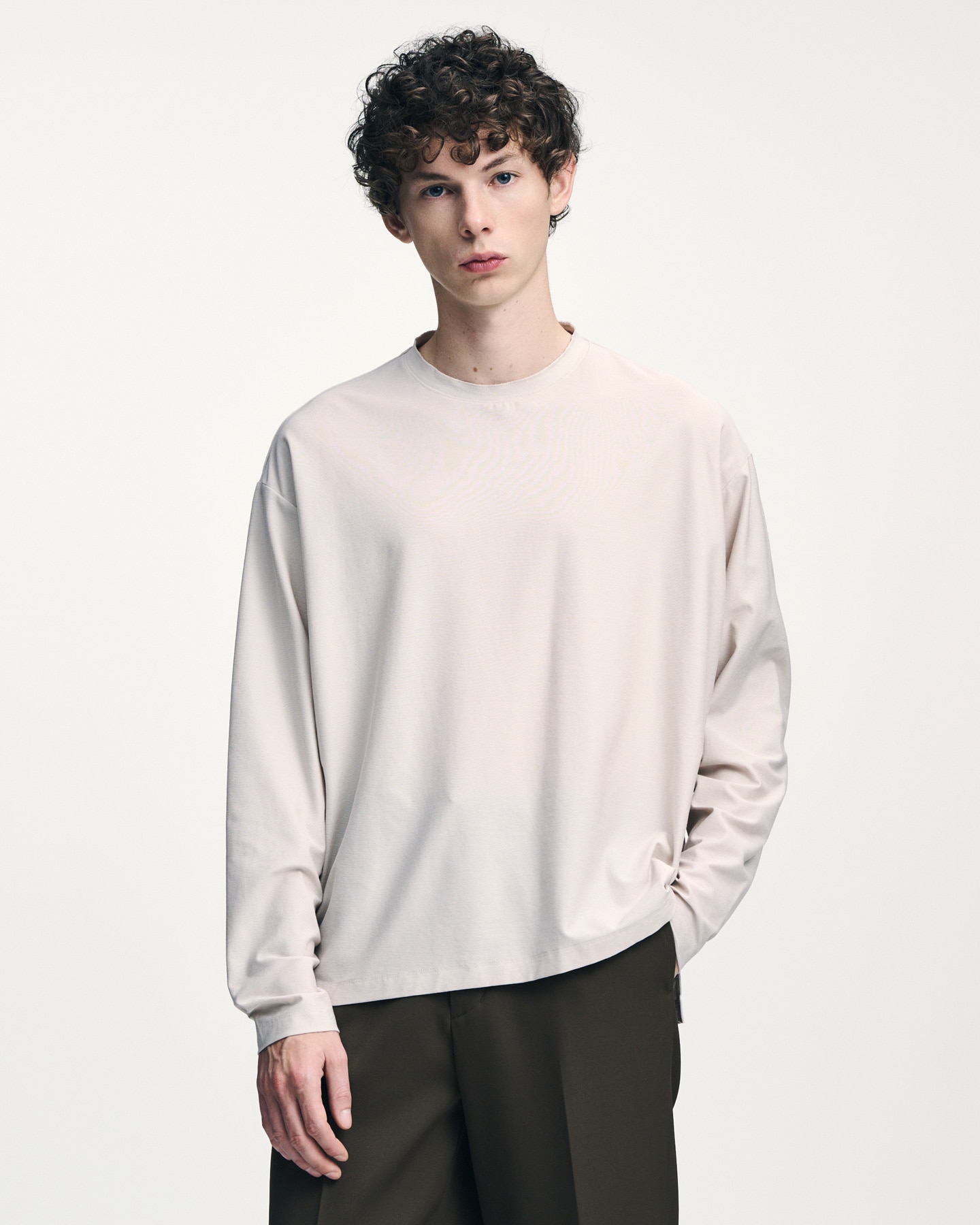 SOPH. | DOUBLE LOCK STITCH L/S TEE(2 (M) BEIGE):