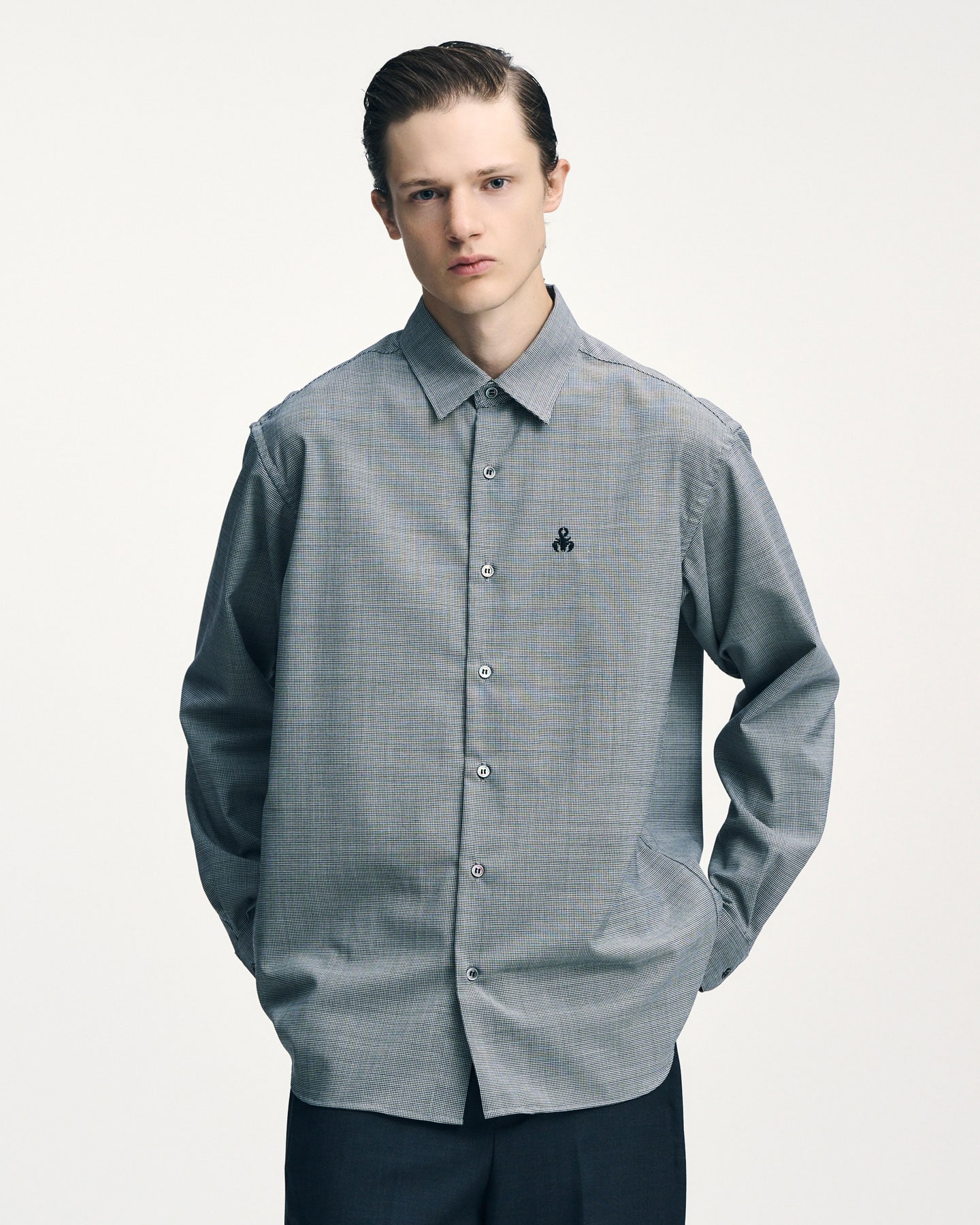 SOPH. | TROPICAL CHECK RELAX-FIT SHIRT(2 (M) B (HOUNDS TOOTH)):