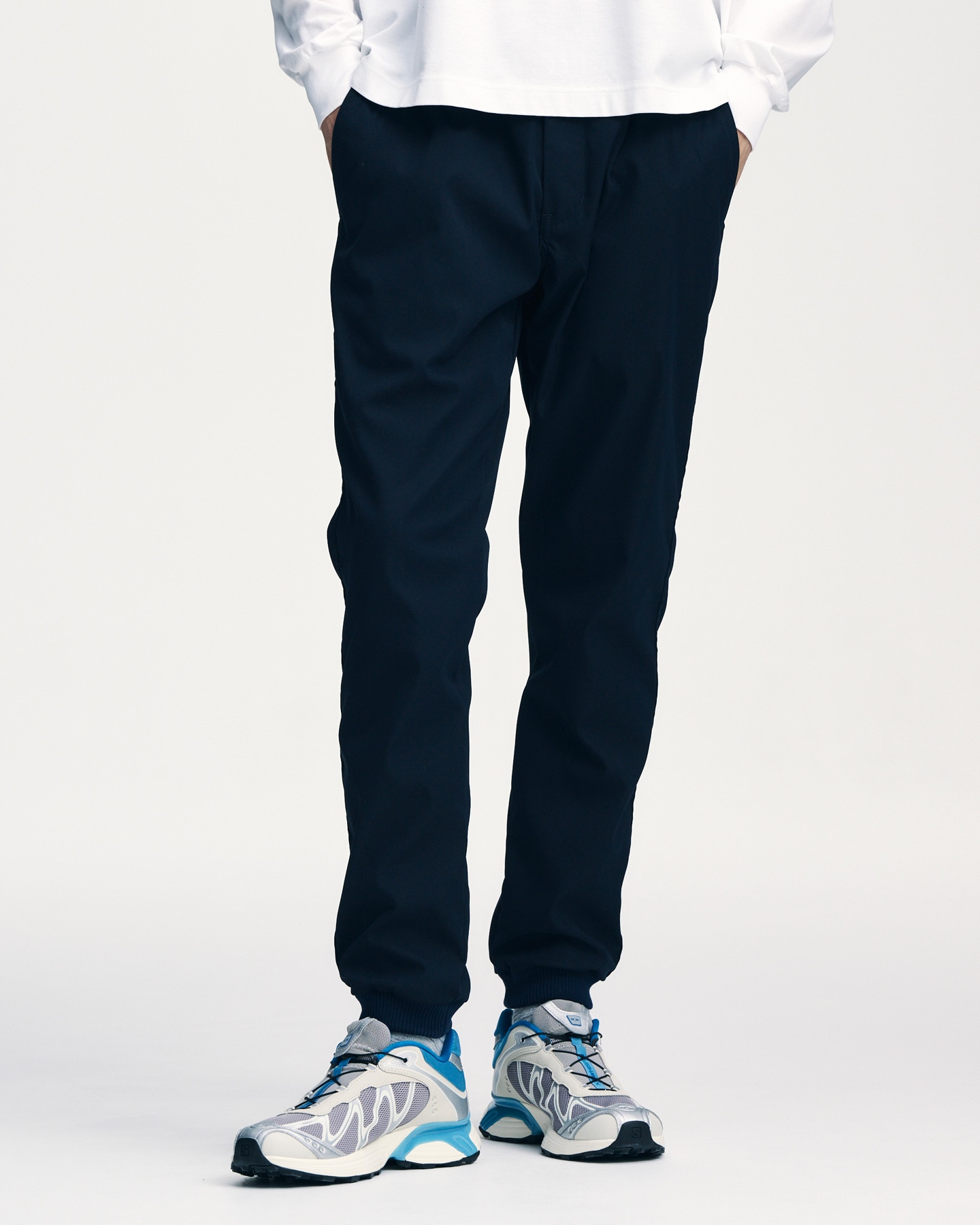 SOPH. | SLIM-FIT RIBBED PANTS(5 (XXL) BLACK):