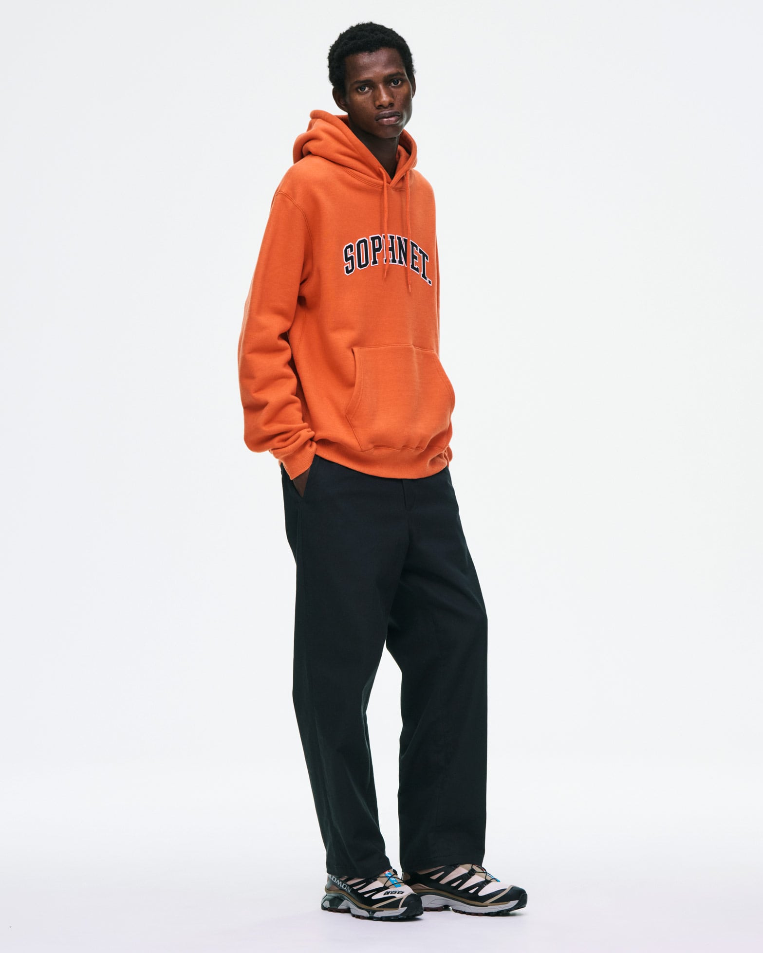 SOPH. | STRETCH TWILL STANDARD SLACKS(1 (S) BLACK):
