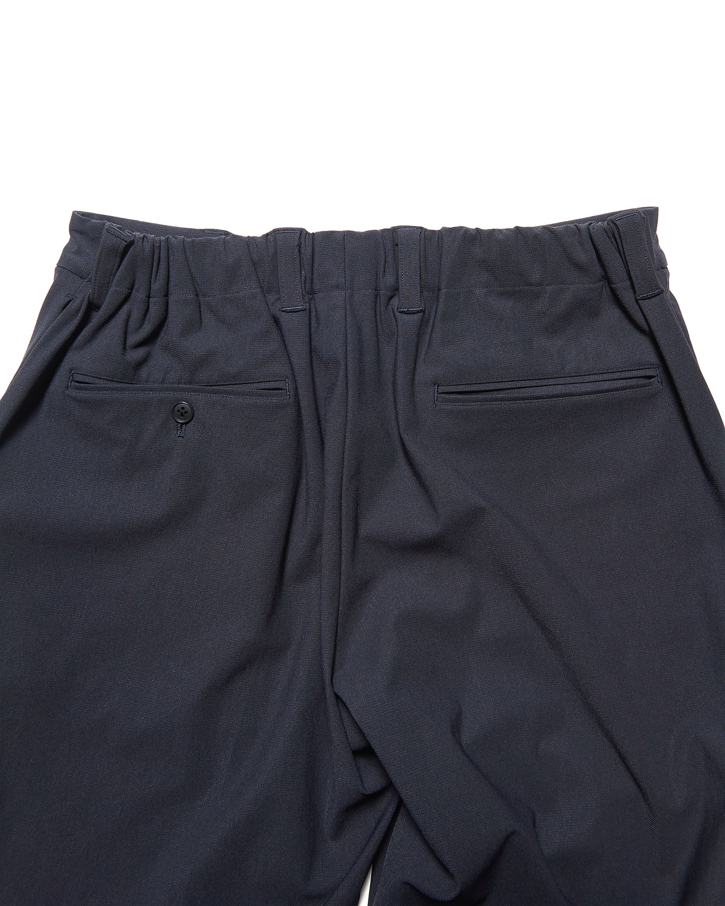 SOPH. | 4-WAY STRETCH SLIM-FIT SHIRRING SLACKS(2 (M) NAVY):