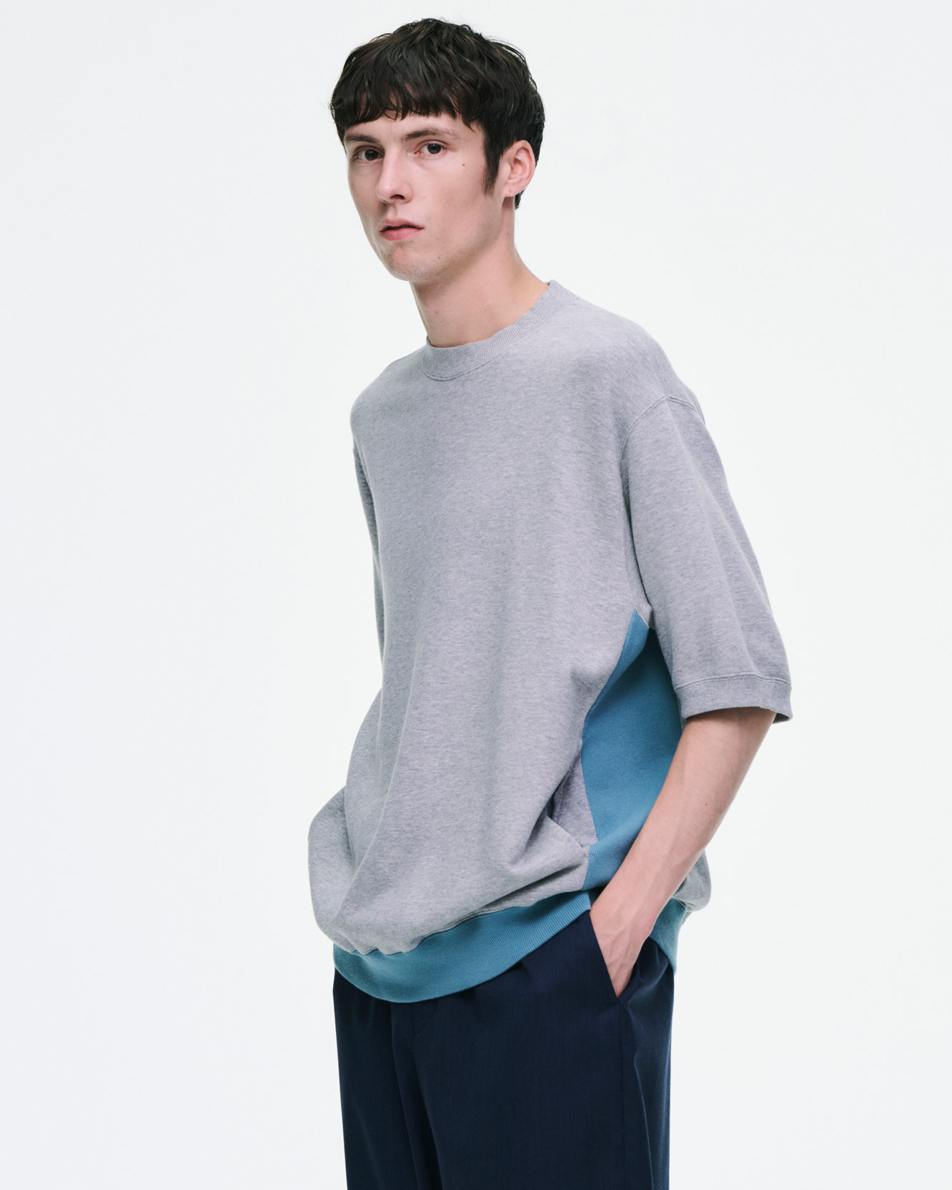 SOPH. | SIDE POCKET S/S CREWNECK SWEAT(5 (XXL) WHITE):