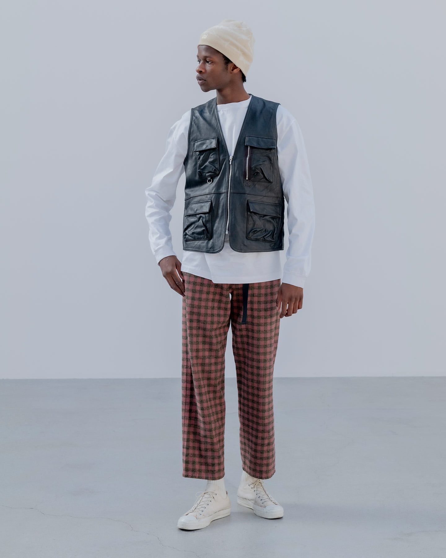 SOPH. | LEATHER 4POCKET VEST(2 (M) BLACK):