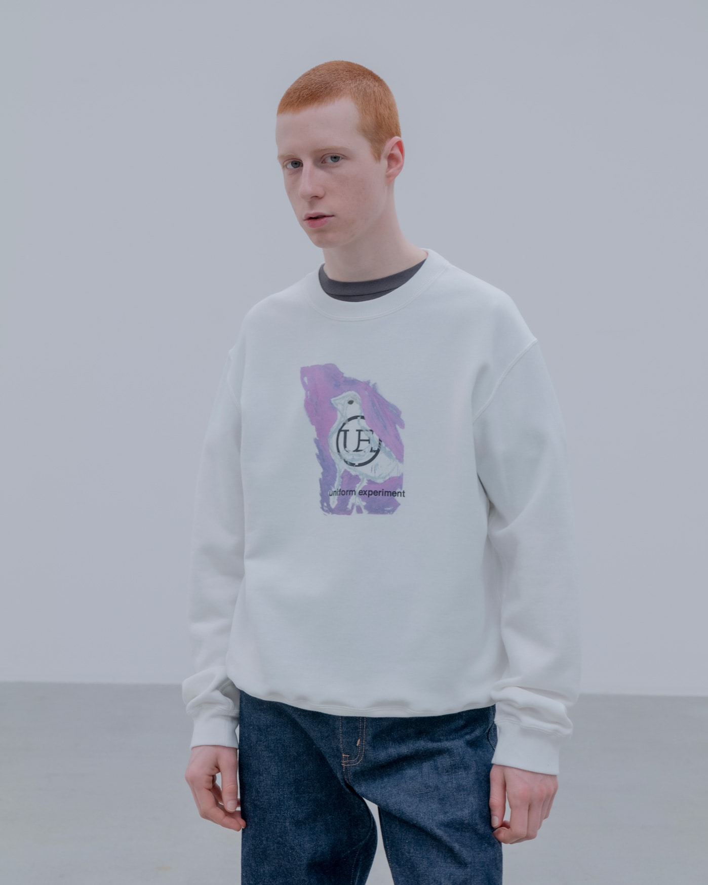 SOPH. | ASGER JORN: PORTRAIT SWEATSHIRT(3 (L) WHITE):